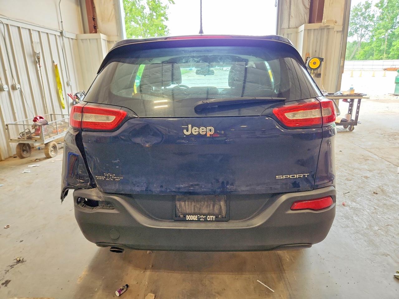 2014 Jeep Cherokee Sport Синий vin: 1C4PJLABXEW185112
