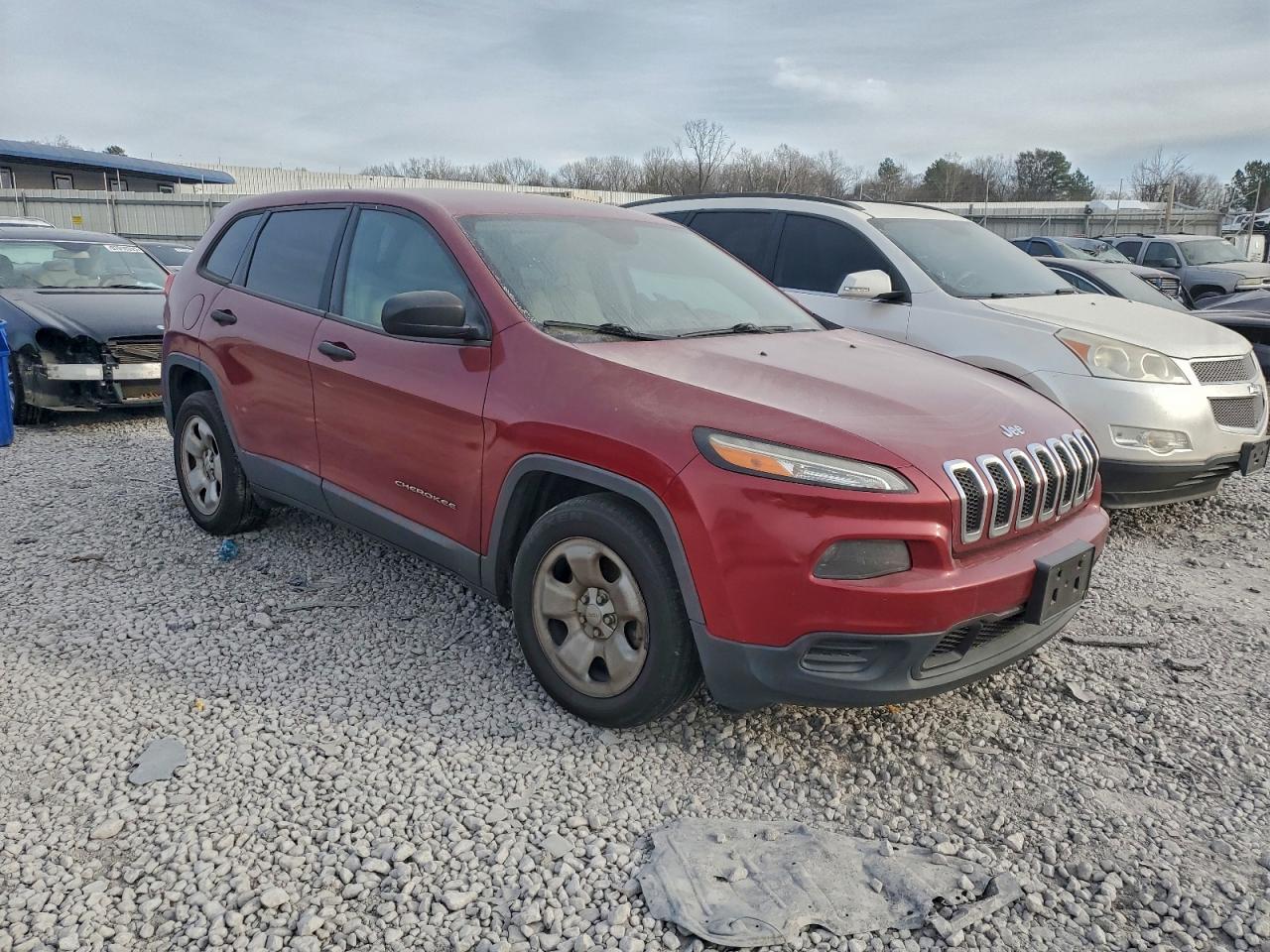 2015 Jeep Cherokee Sport Red vin: 1C4PJLABXFW662896
