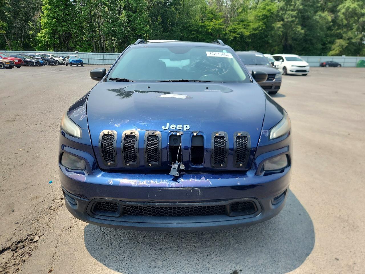 2015 Jeep Cherokee Sport Blue vin: 1C4PJLABXFW701406