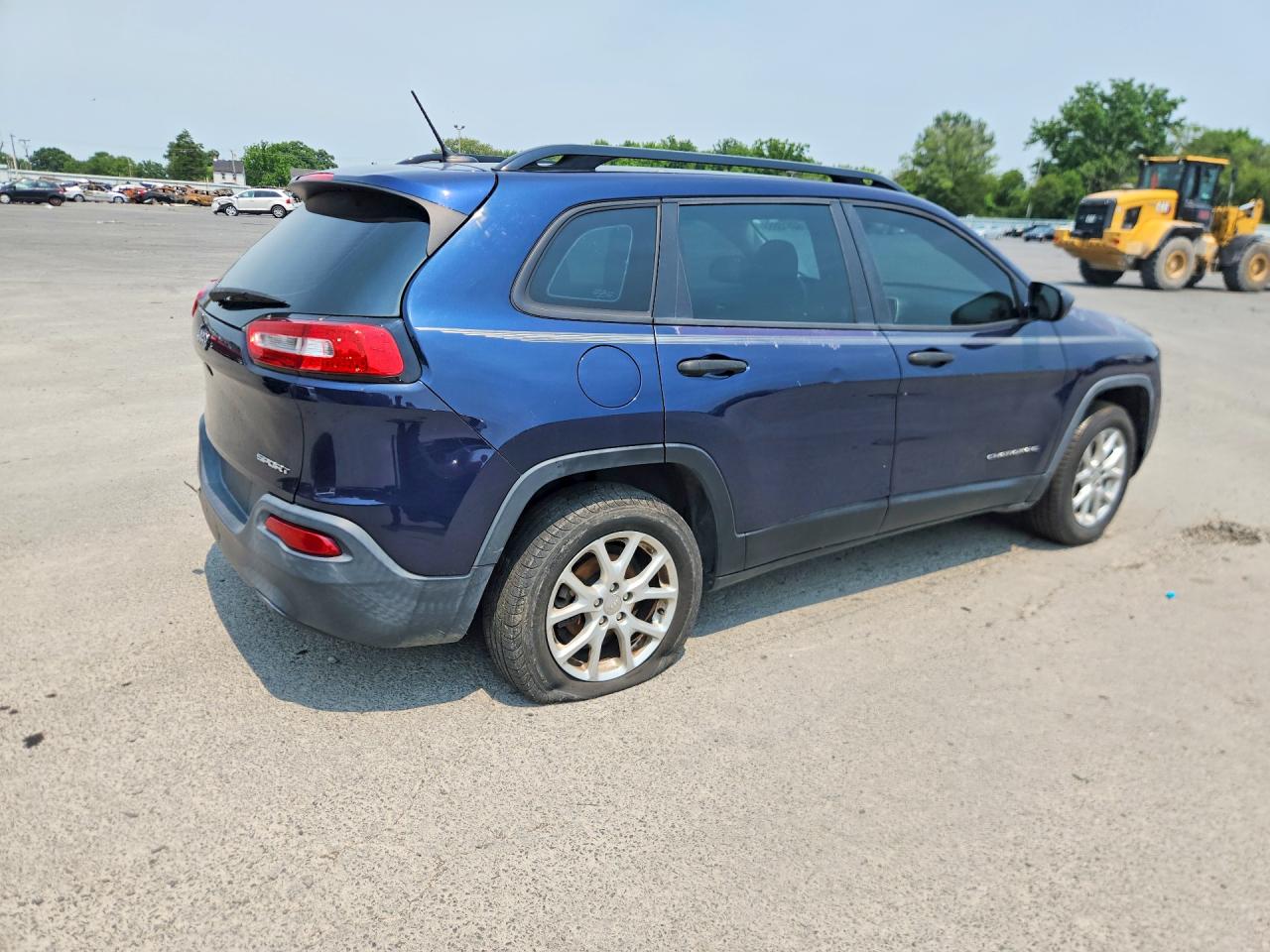 2015 Jeep Cherokee Sport Blue vin: 1C4PJLABXFW701406