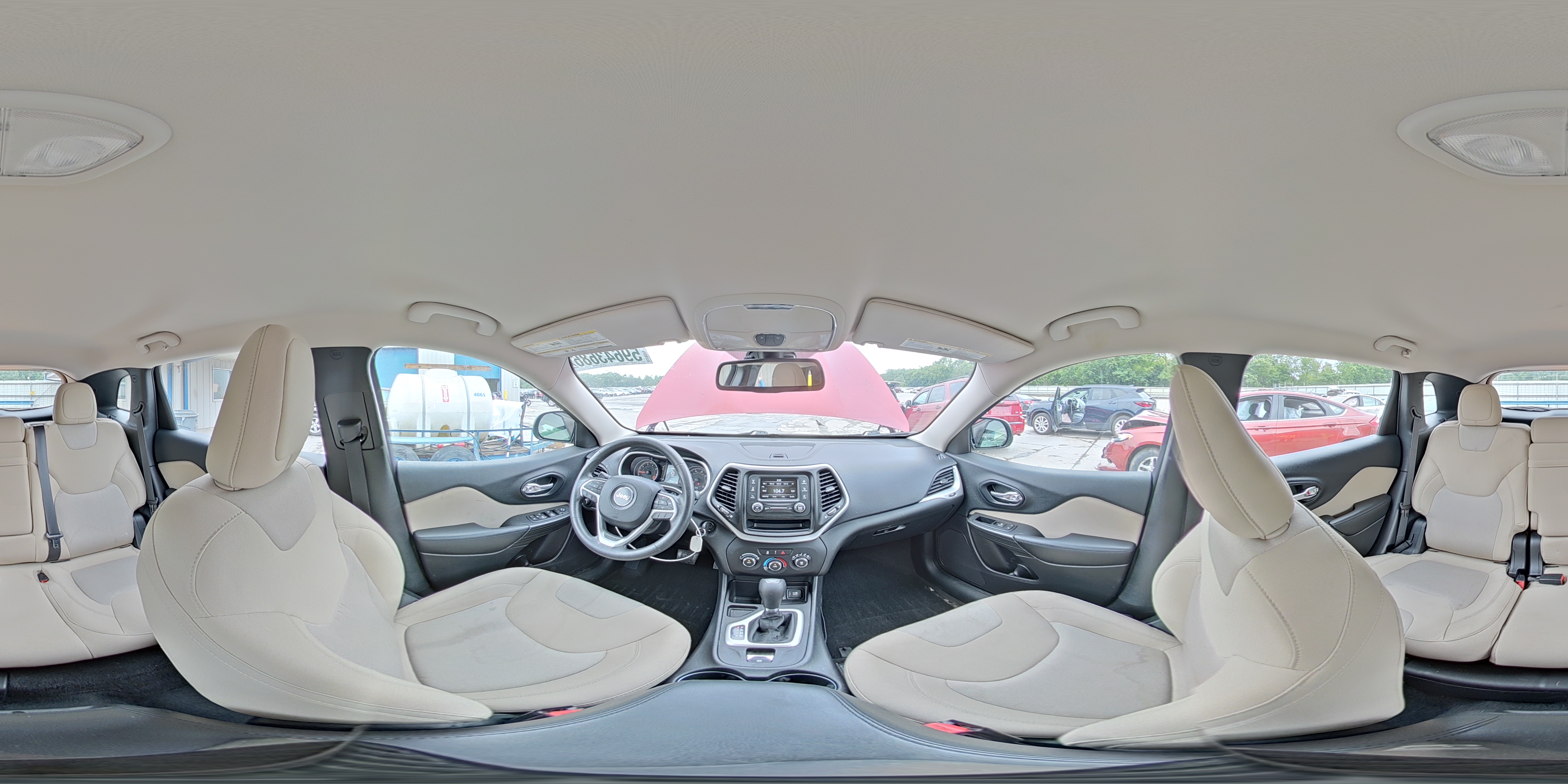 2015 Jeep Cherokee Sport Red vin: 1C4PJLABXFW731750