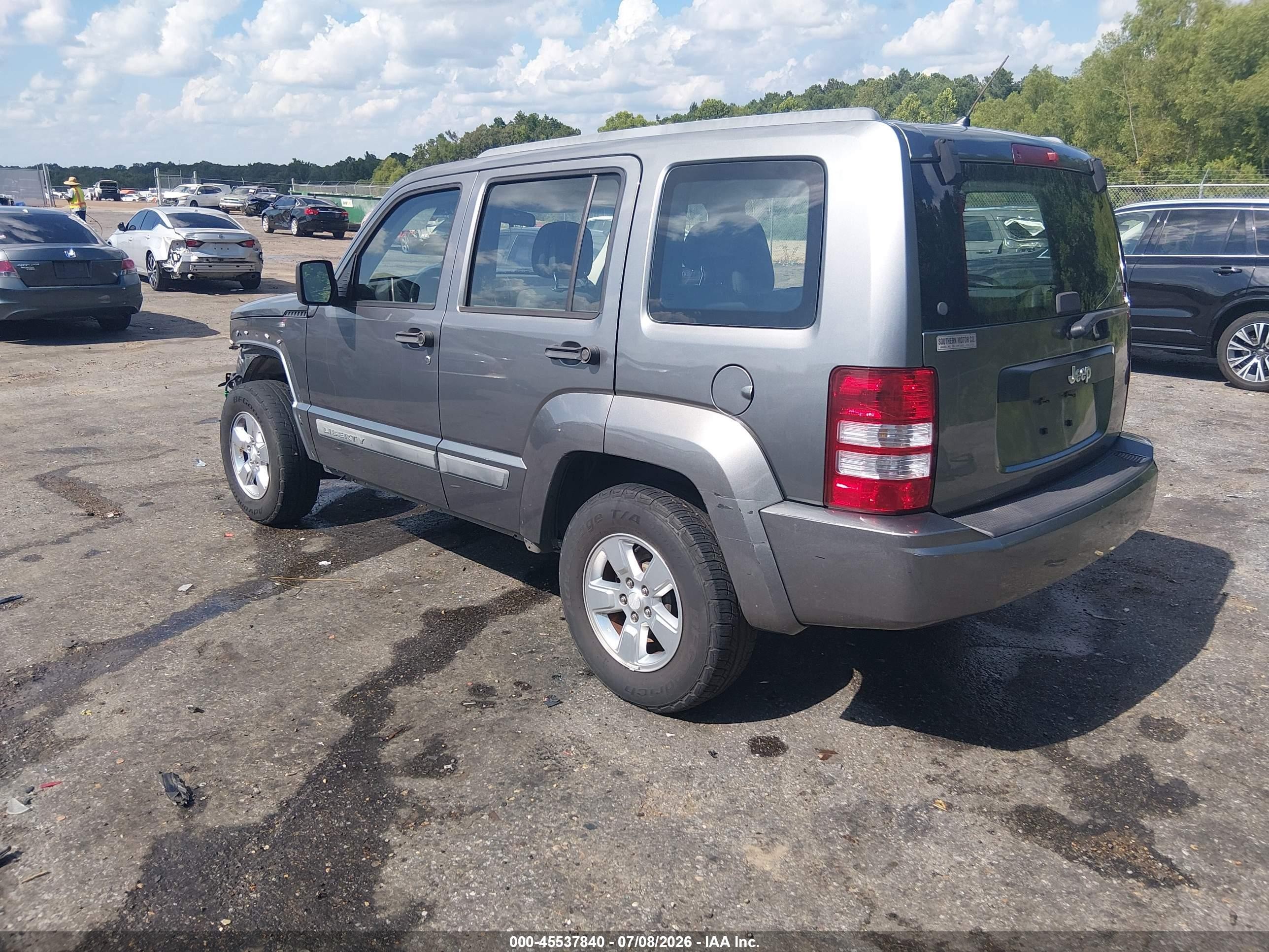 2012 Jeep Liberty Sport Gray vin: 1C4PJLAK0CW117074
