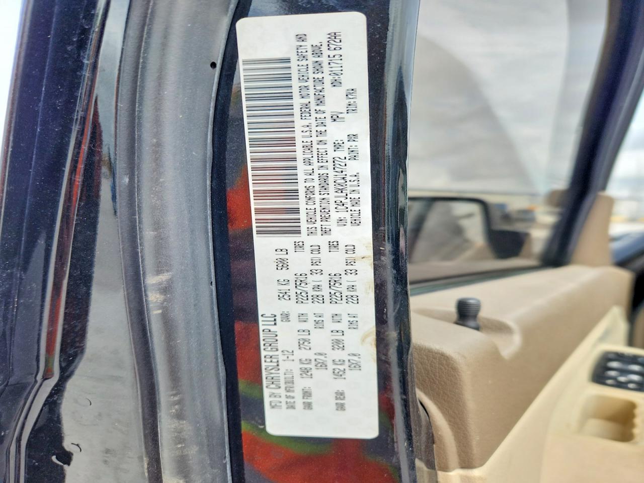 2012 Jeep Liberty Sport Black vin: 1C4PJLAK0CW147272