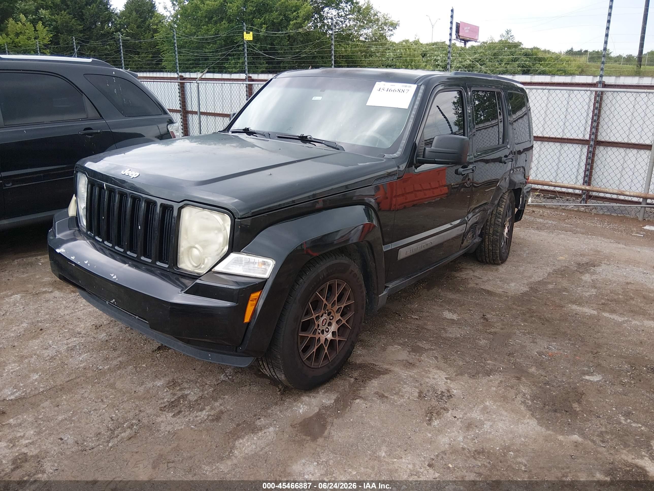 2012 Jeep Liberty Sport Black vin: 1C4PJLAK0CW148941