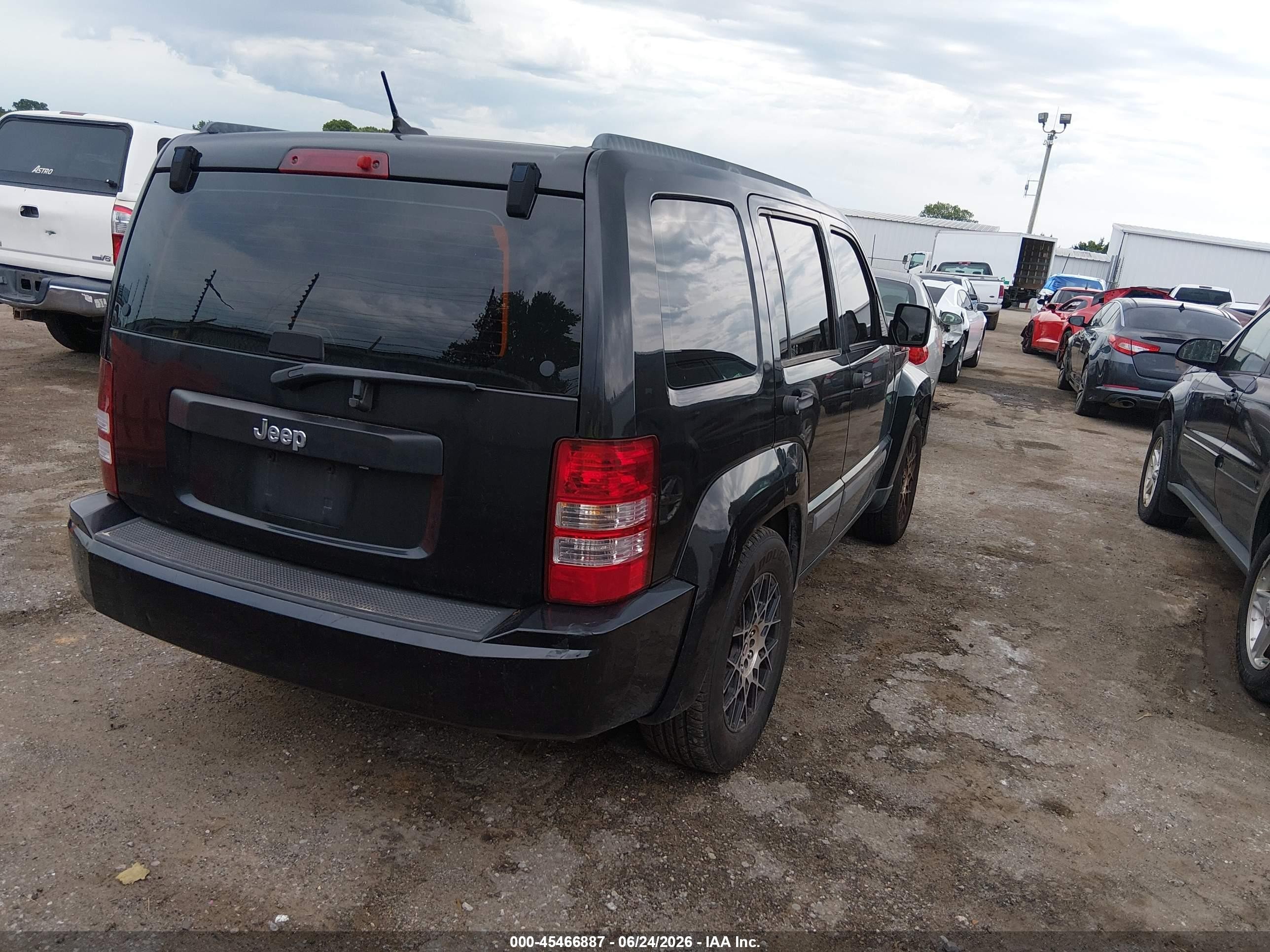 2012 Jeep Liberty Sport Black vin: 1C4PJLAK0CW148941