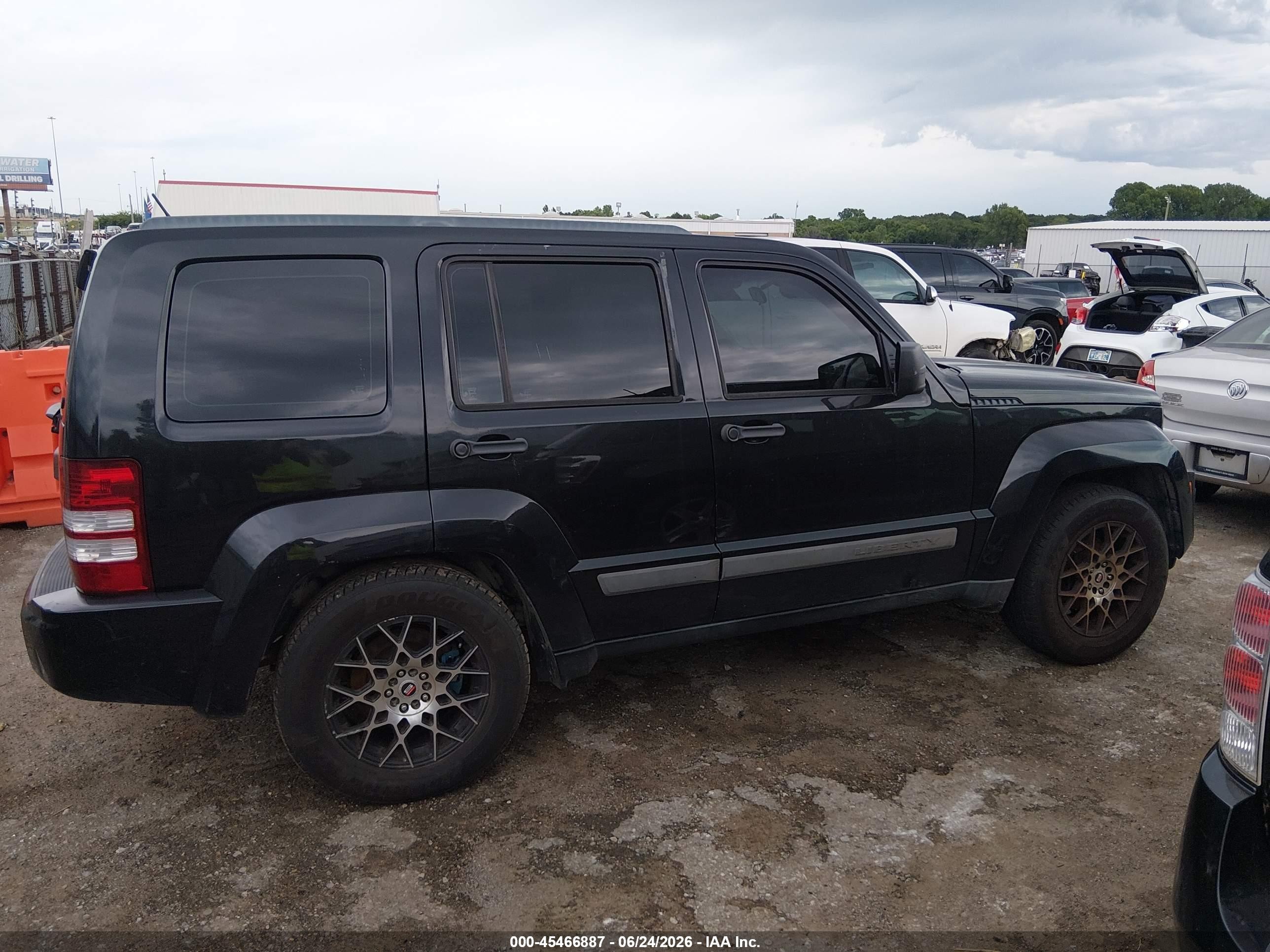 2012 Jeep Liberty Sport Black vin: 1C4PJLAK0CW148941