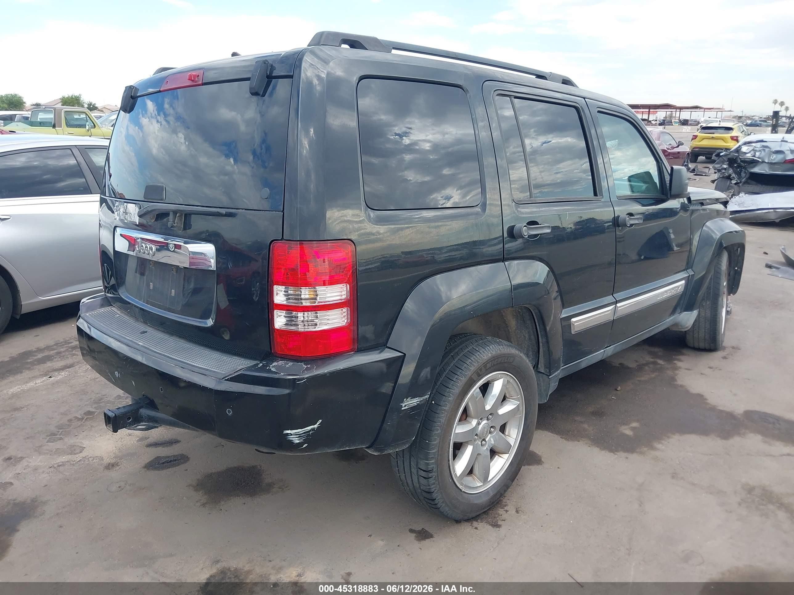 2012 Jeep Liberty Sport Black vin: 1C4PJLAK0CW168977
