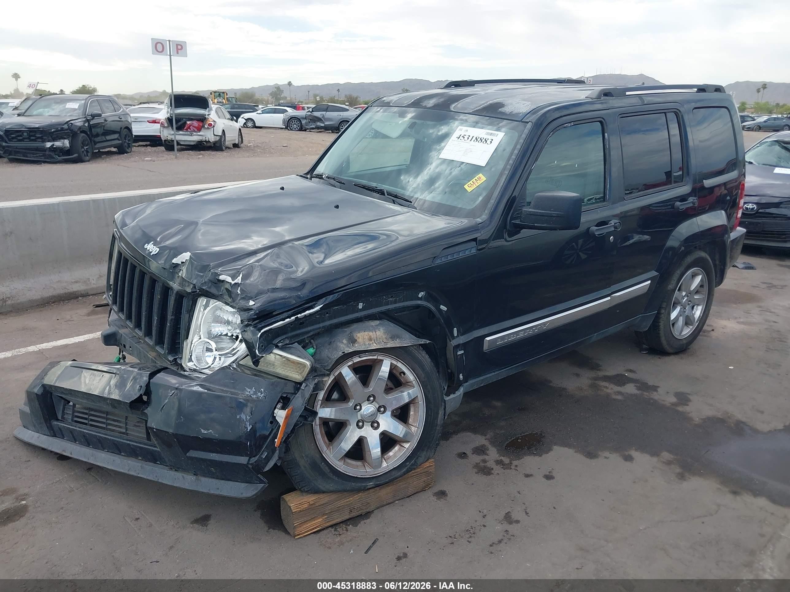 2012 Jeep Liberty Sport Black vin: 1C4PJLAK0CW168977