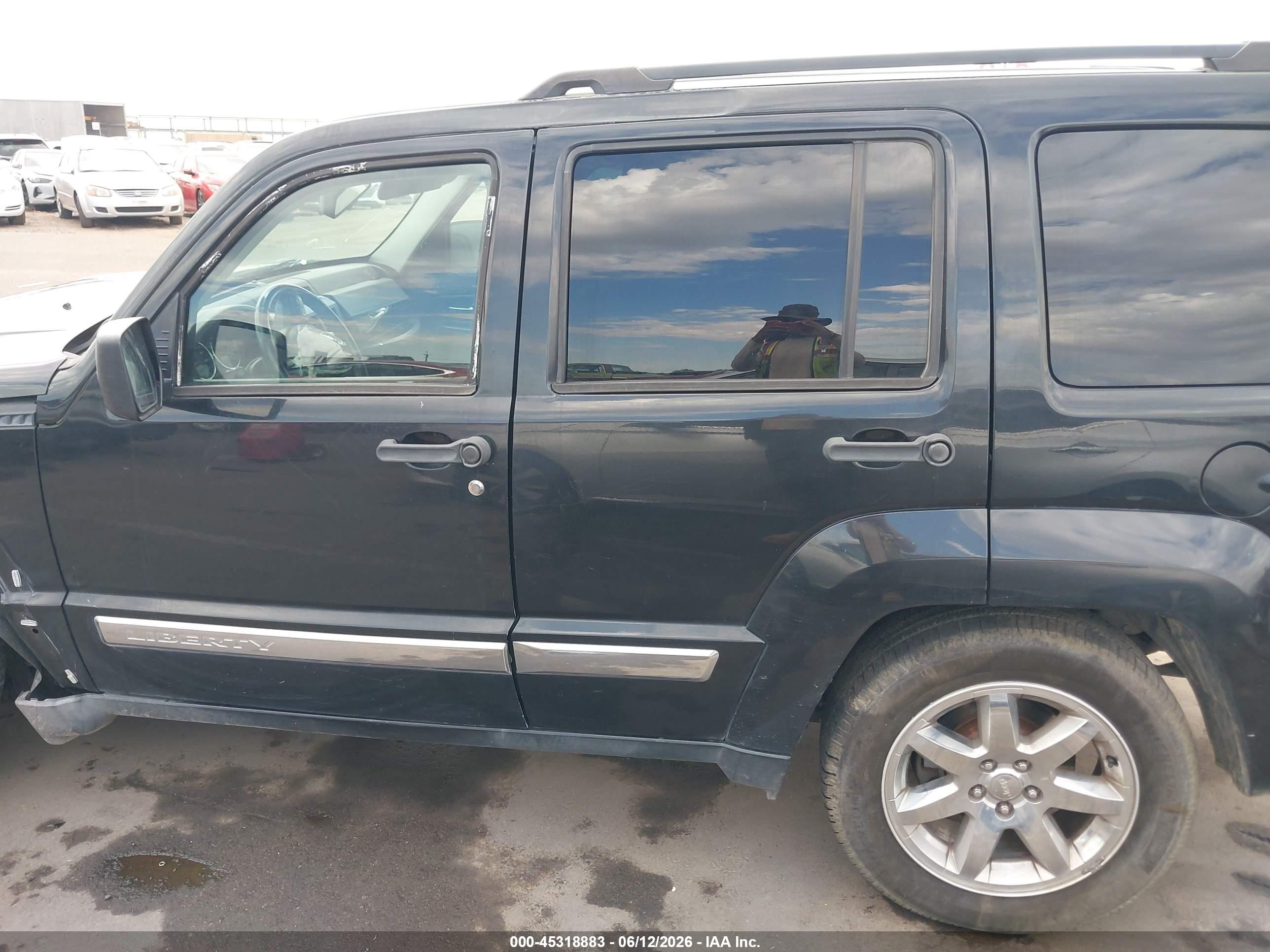 2012 Jeep Liberty Sport Black vin: 1C4PJLAK0CW168977