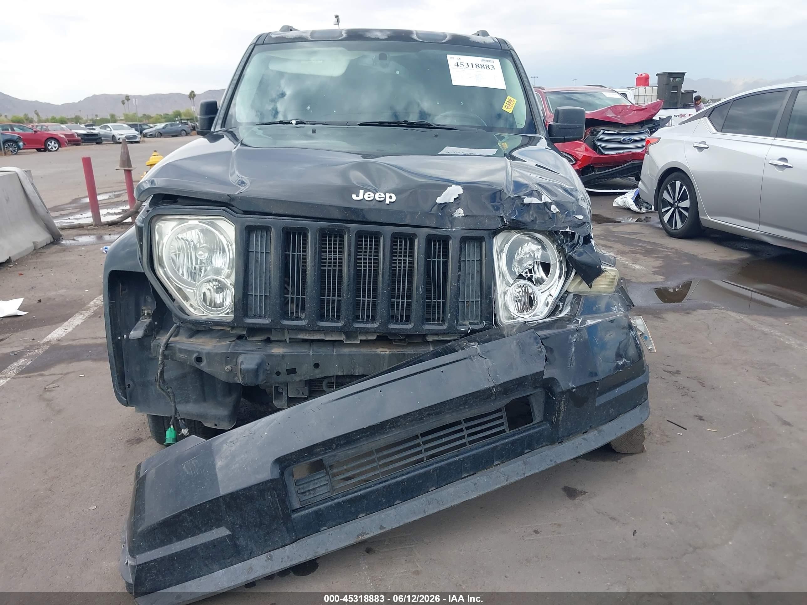2012 Jeep Liberty Sport Black vin: 1C4PJLAK0CW168977