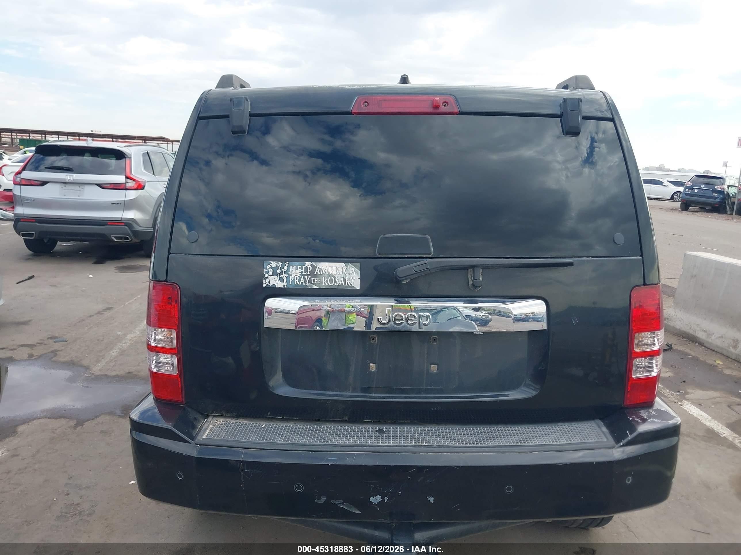 2012 Jeep Liberty Sport Black vin: 1C4PJLAK0CW168977