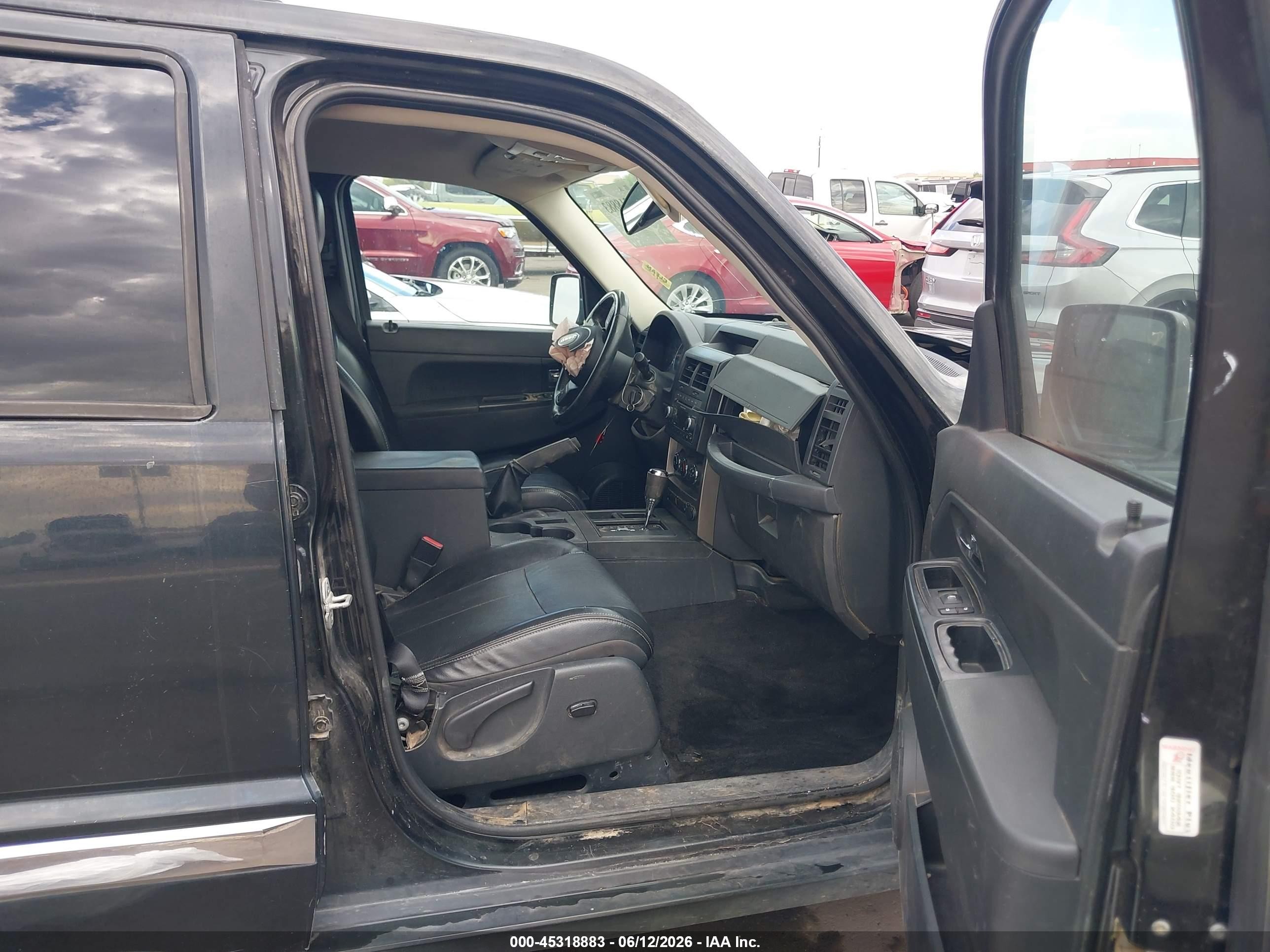 2012 Jeep Liberty Sport Black vin: 1C4PJLAK0CW168977