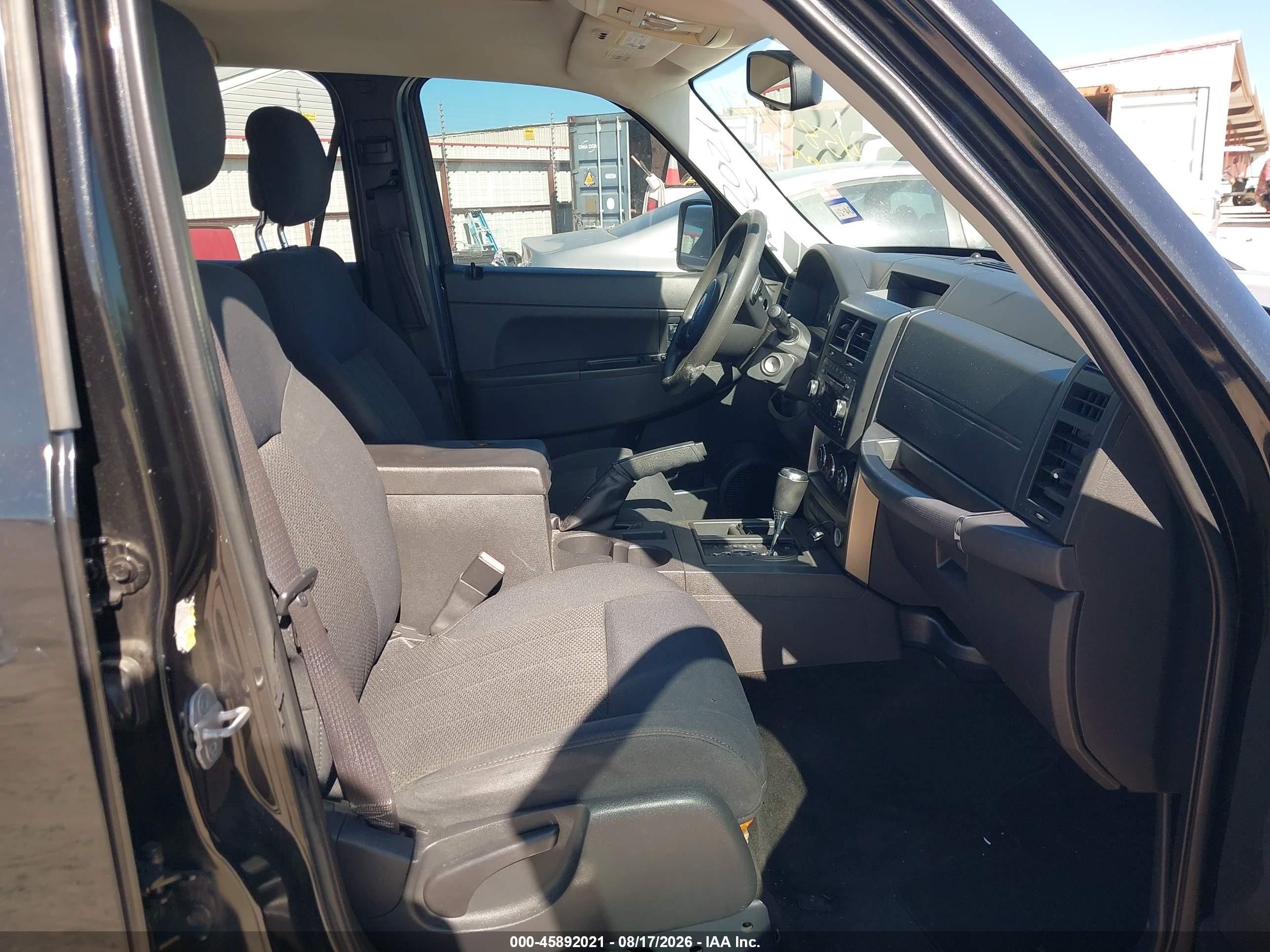 2012 Jeep Liberty Sport Черный vin: 1C4PJLAK0CW189067