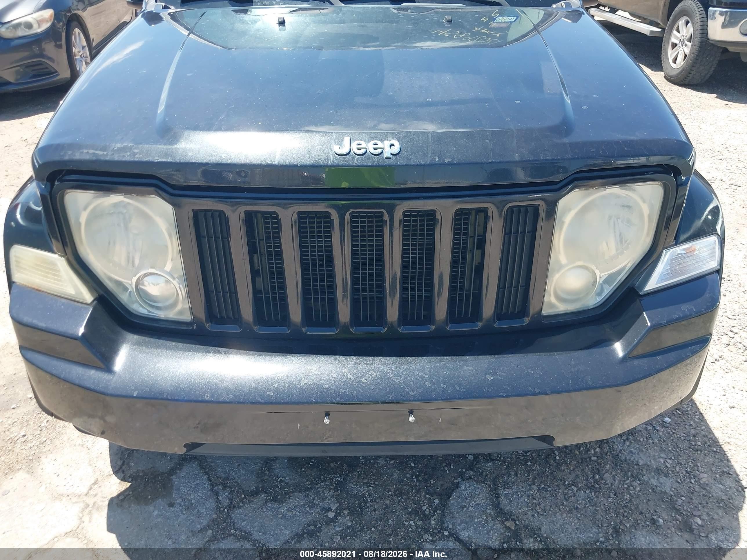 2012 Jeep Liberty Sport Черный vin: 1C4PJLAK0CW189067