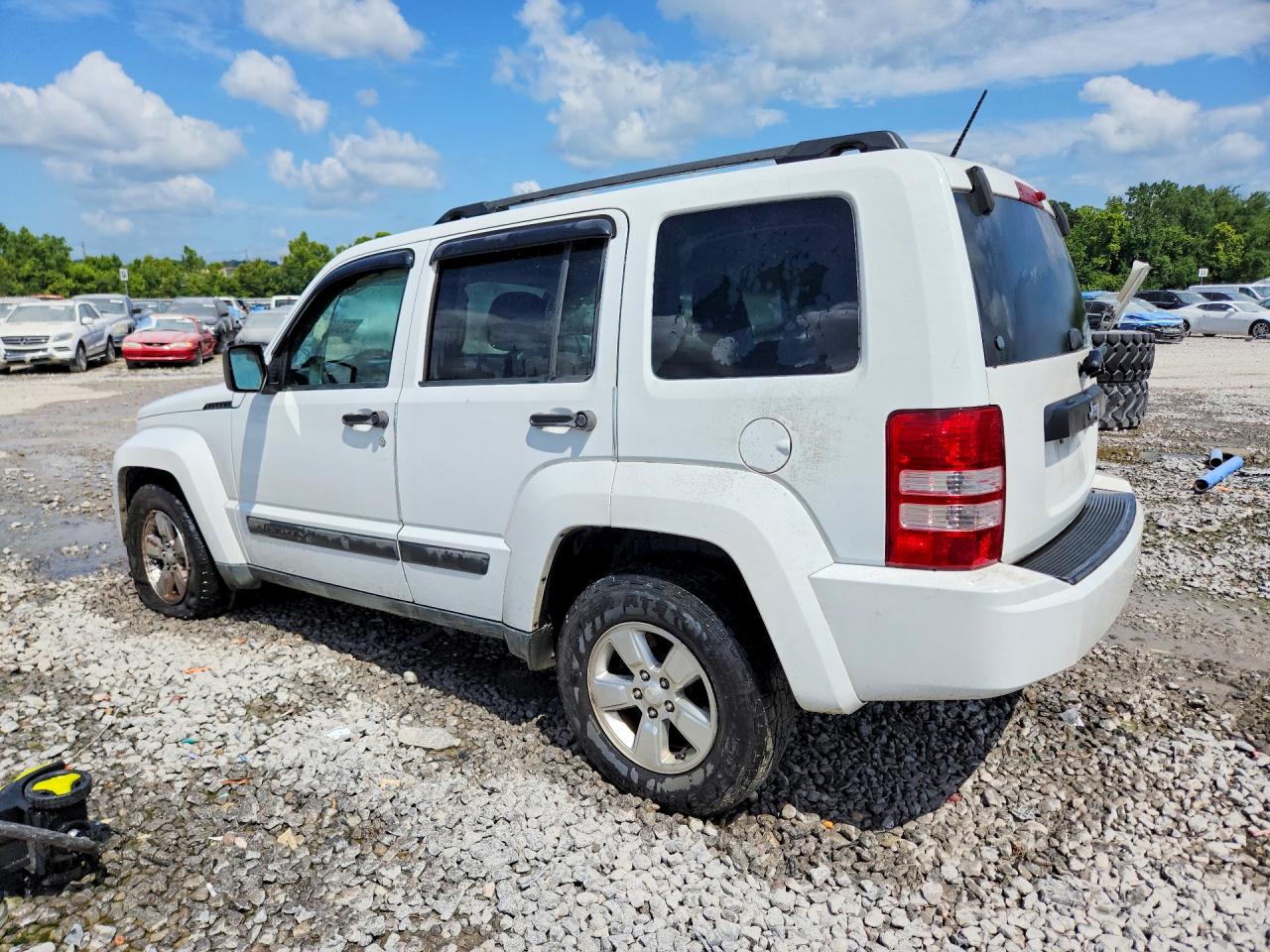 2012 Jeep Liberty Sport White vin: 1C4PJLAK1CW134417