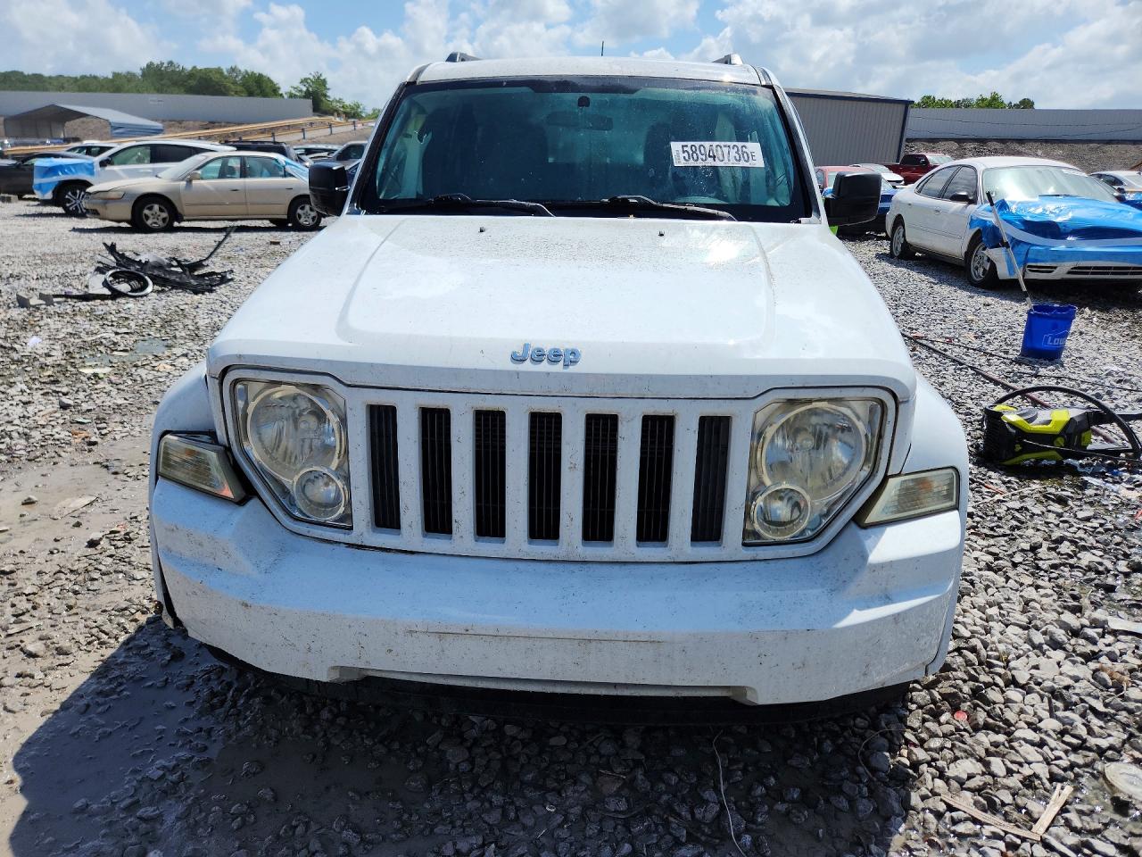 2012 Jeep Liberty Sport White vin: 1C4PJLAK1CW134417