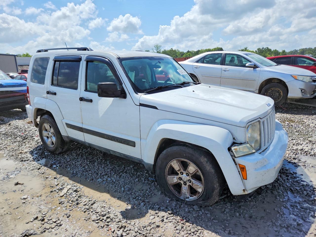 2012 Jeep Liberty Sport White vin: 1C4PJLAK1CW134417