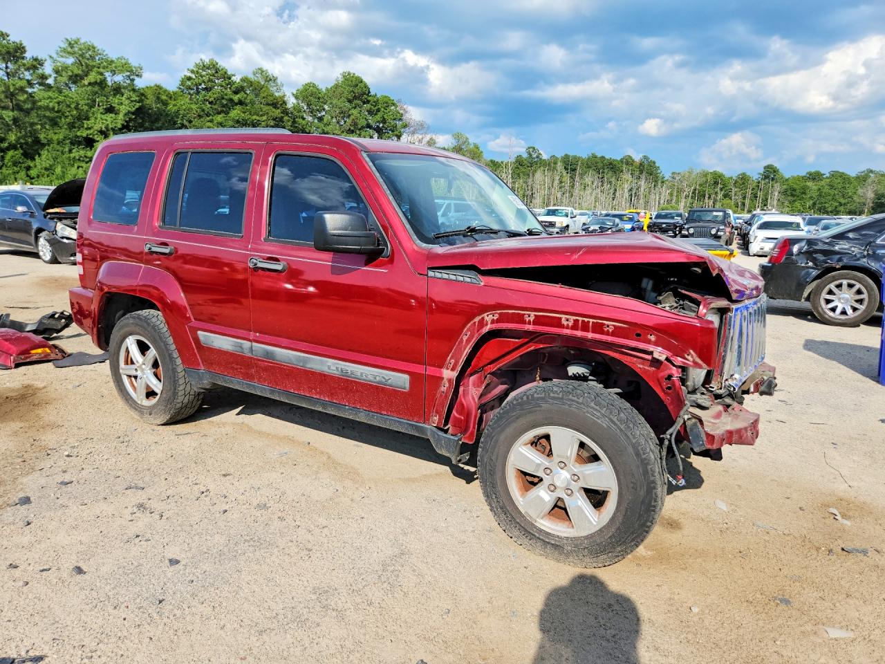 2012 Jeep Liberty Sport Red vin: 1C4PJLAK1CW201789