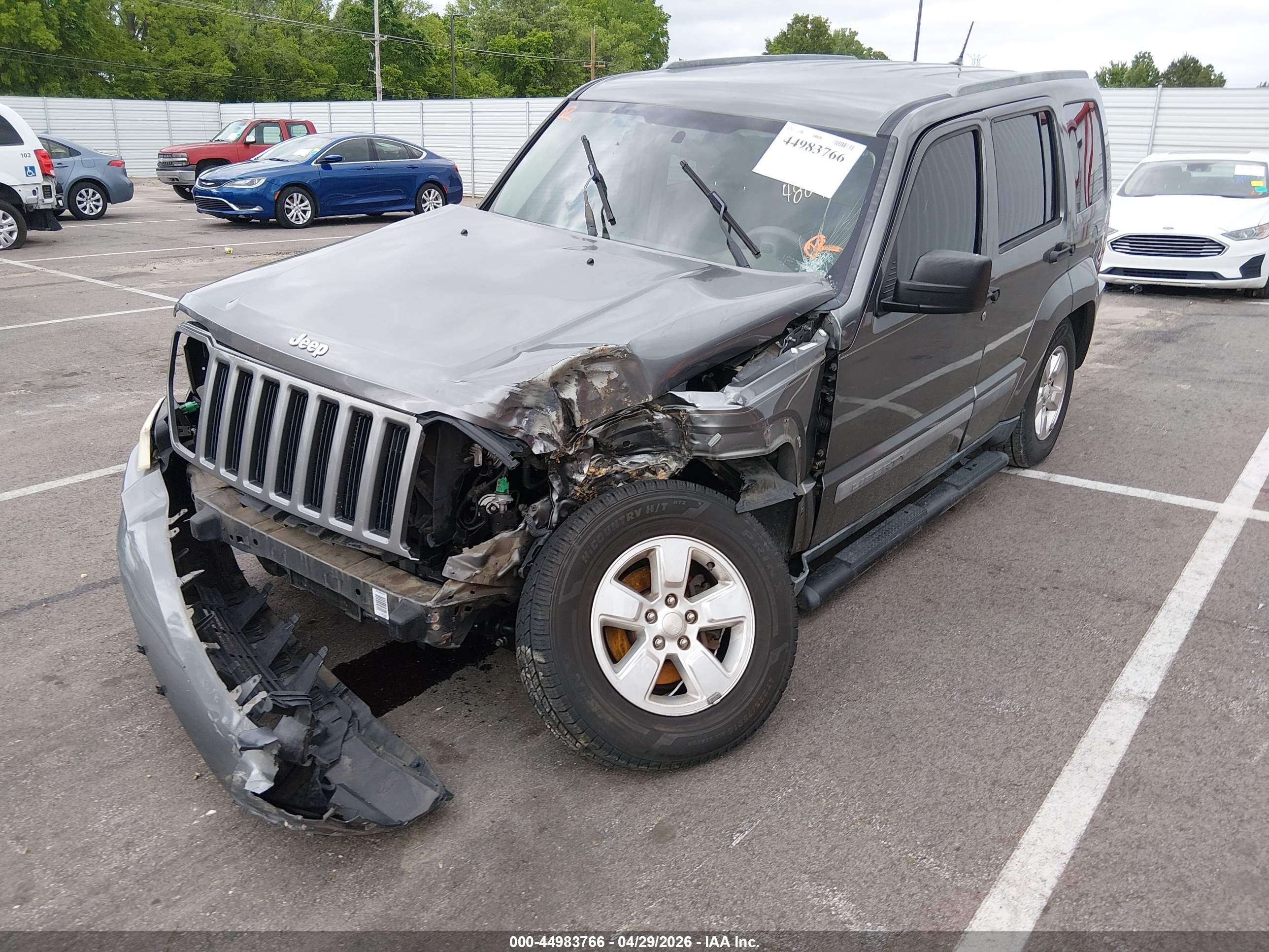 2012 Jeep Liberty Sport Gray vin: 1C4PJLAK2CW124804