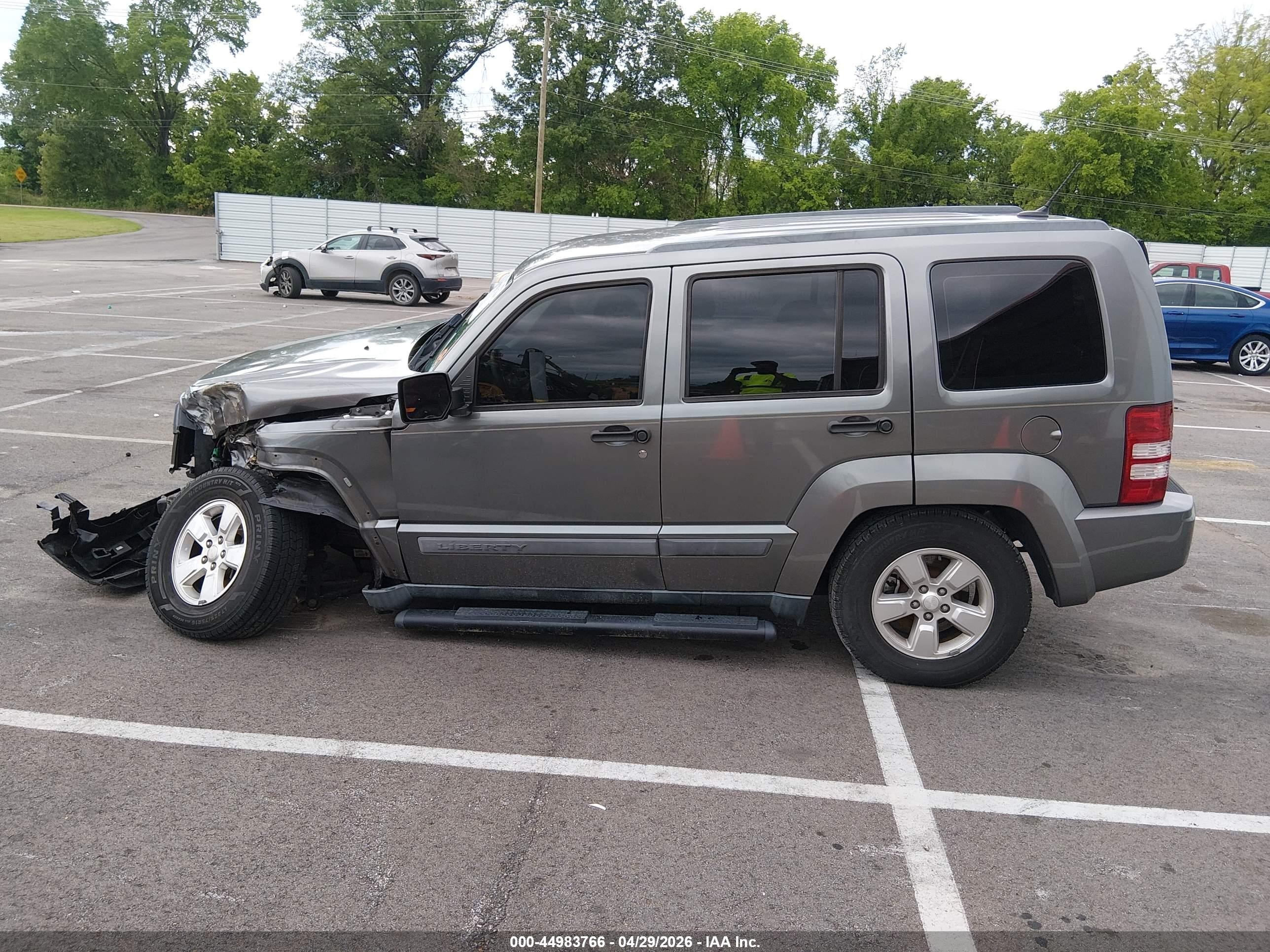 2012 Jeep Liberty Sport Gray vin: 1C4PJLAK2CW124804
