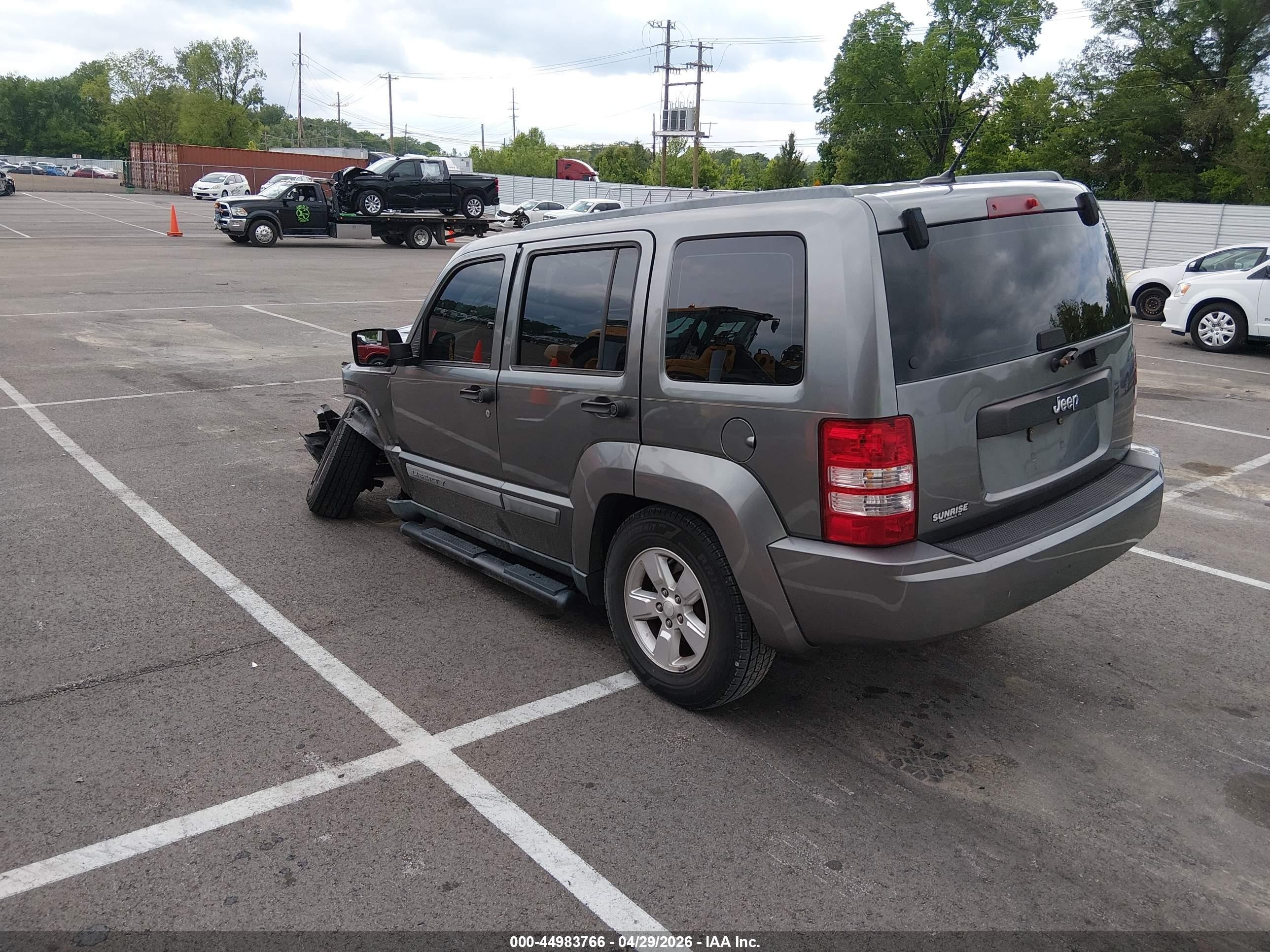 2012 Jeep Liberty Sport Gray vin: 1C4PJLAK2CW124804