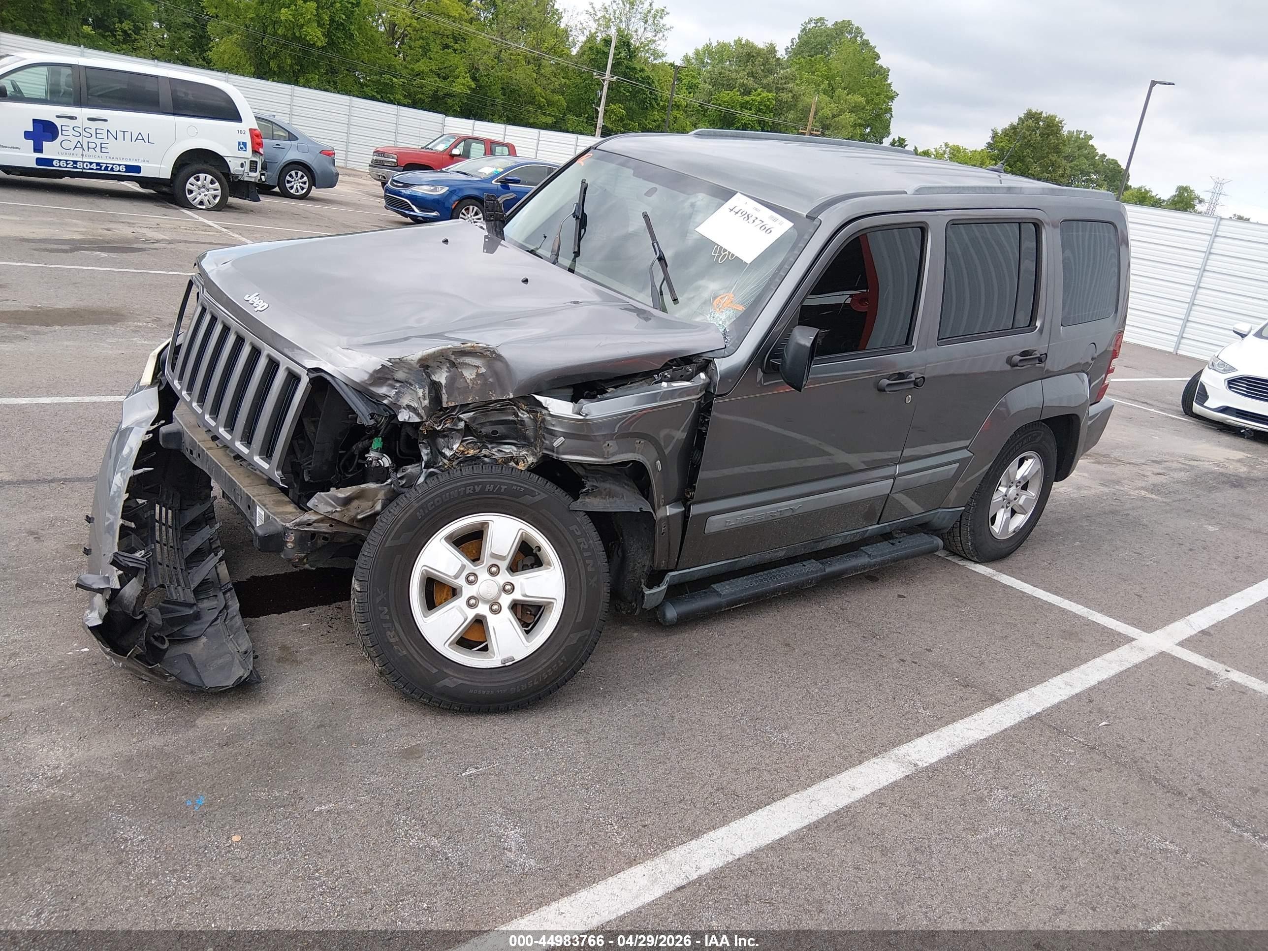 2012 Jeep Liberty Sport Gray vin: 1C4PJLAK2CW124804