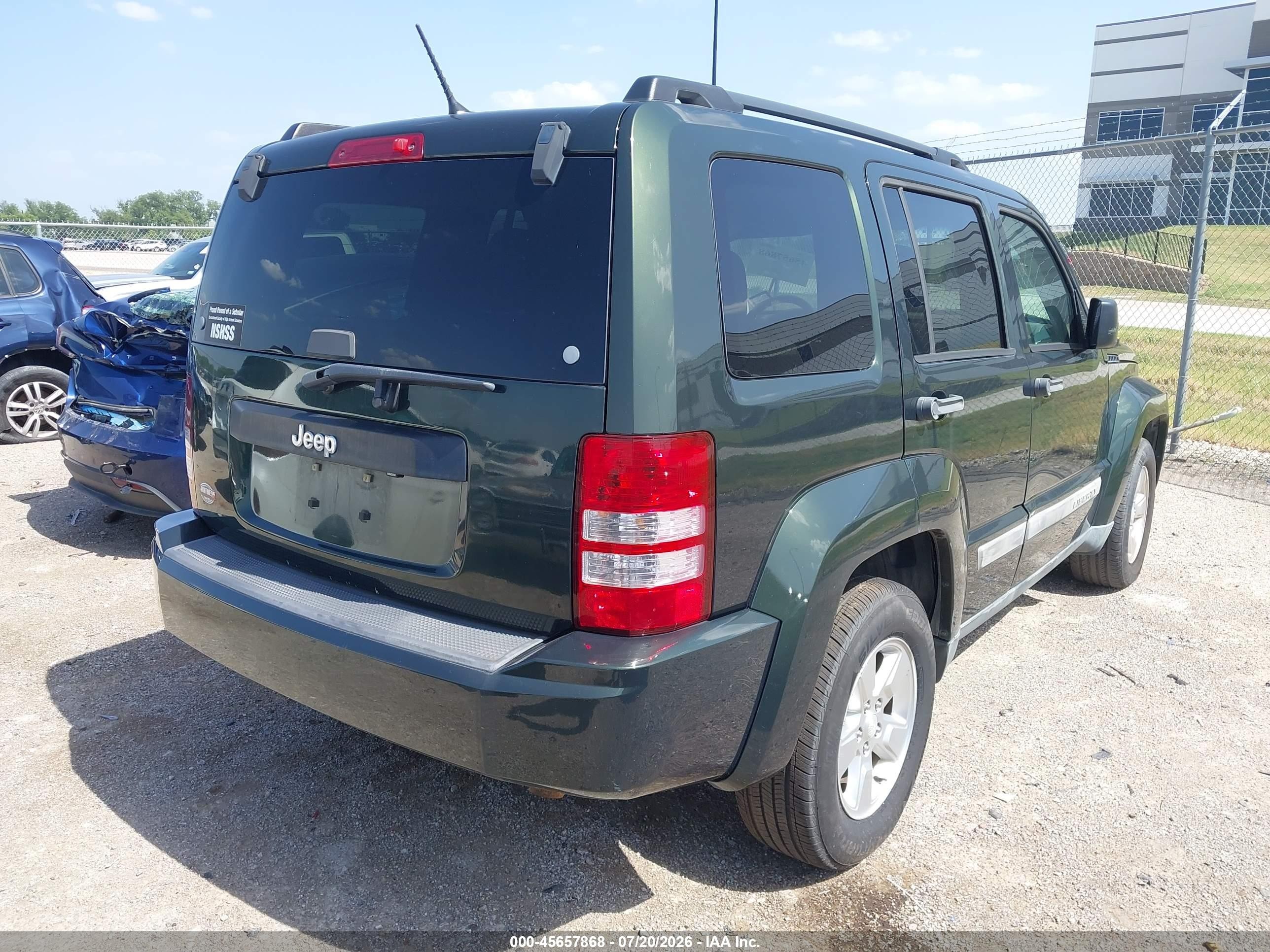 2012 Jeep Liberty Sport Green vin: 1C4PJLAK3CW100608