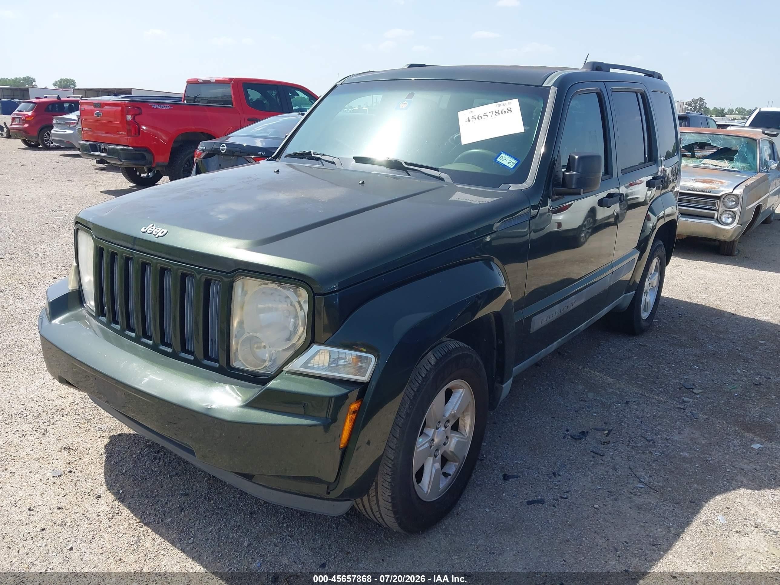 2012 Jeep Liberty Sport Green vin: 1C4PJLAK3CW100608