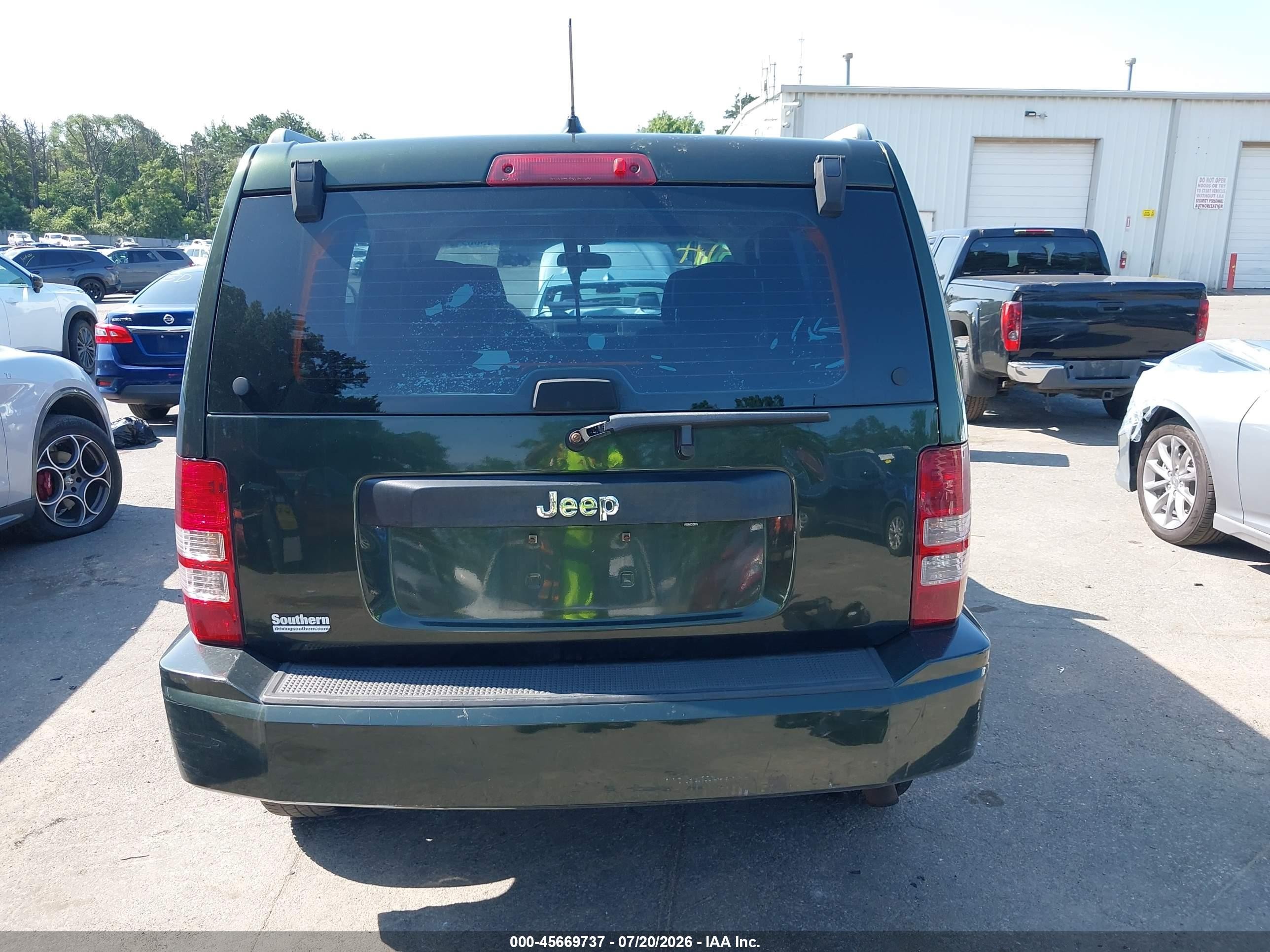 2012 Jeep Liberty Sport Green vin: 1C4PJLAK4CW101153