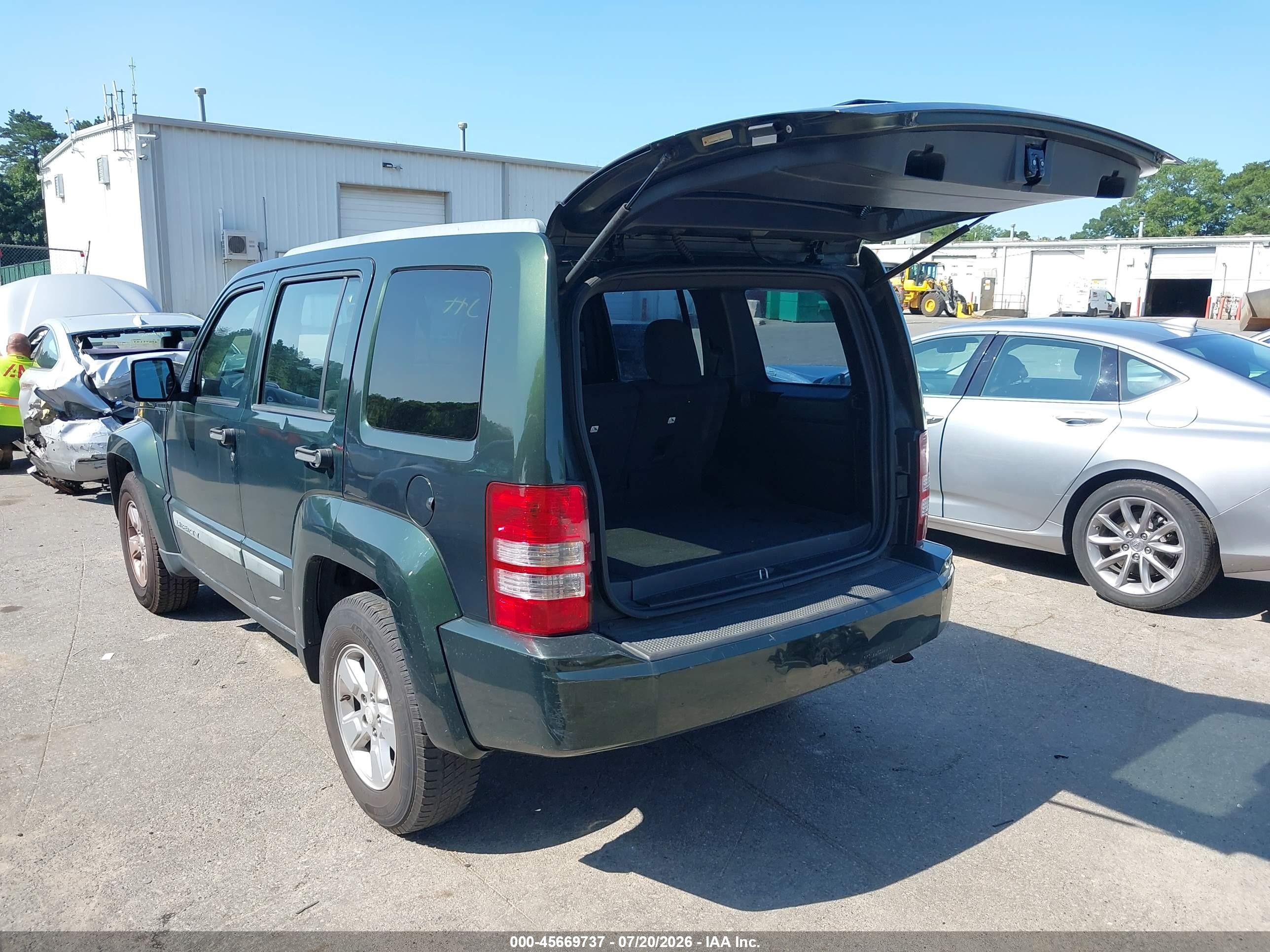2012 Jeep Liberty Sport Green vin: 1C4PJLAK4CW101153
