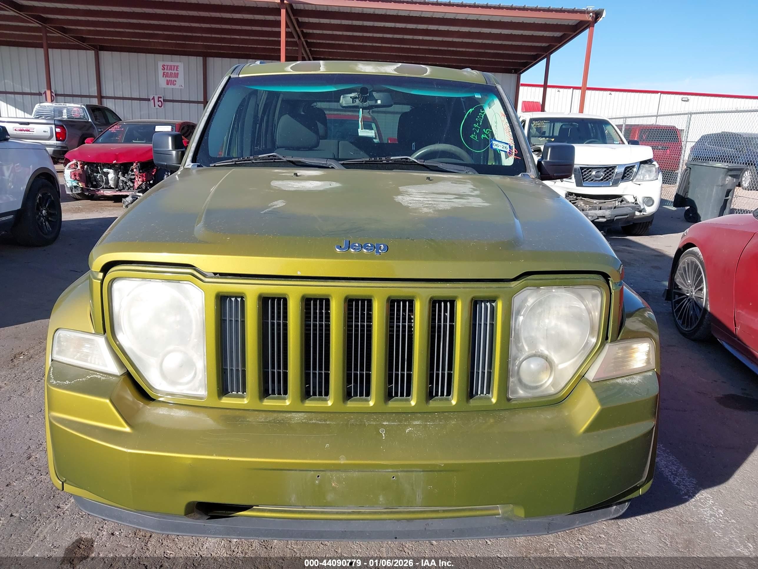 2012 Jeep Liberty Sport Зеленый vin: 1C4PJLAK5CW179618