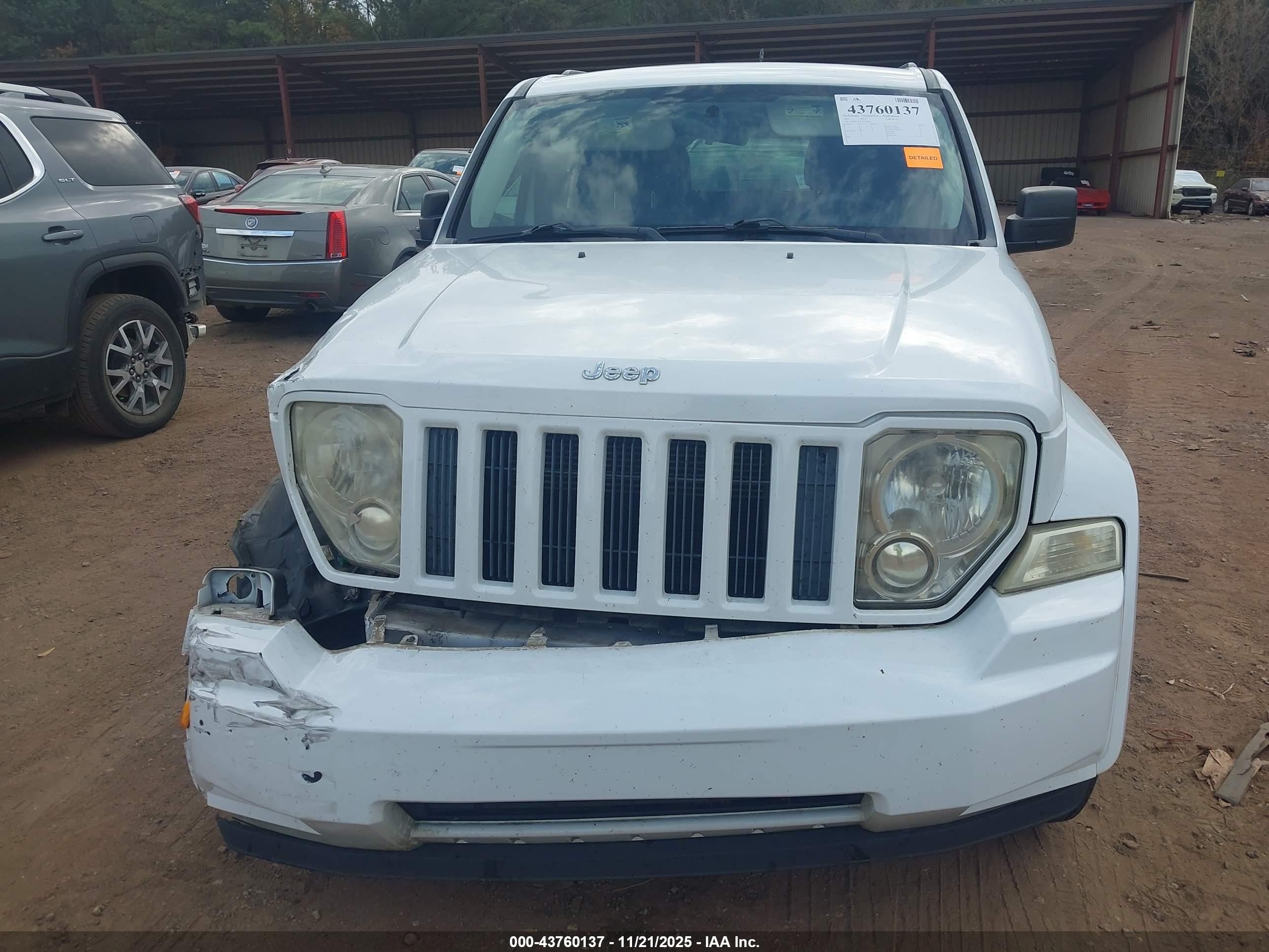 2012 Jeep Liberty Sport White vin: 1C4PJLAK7CW110493
