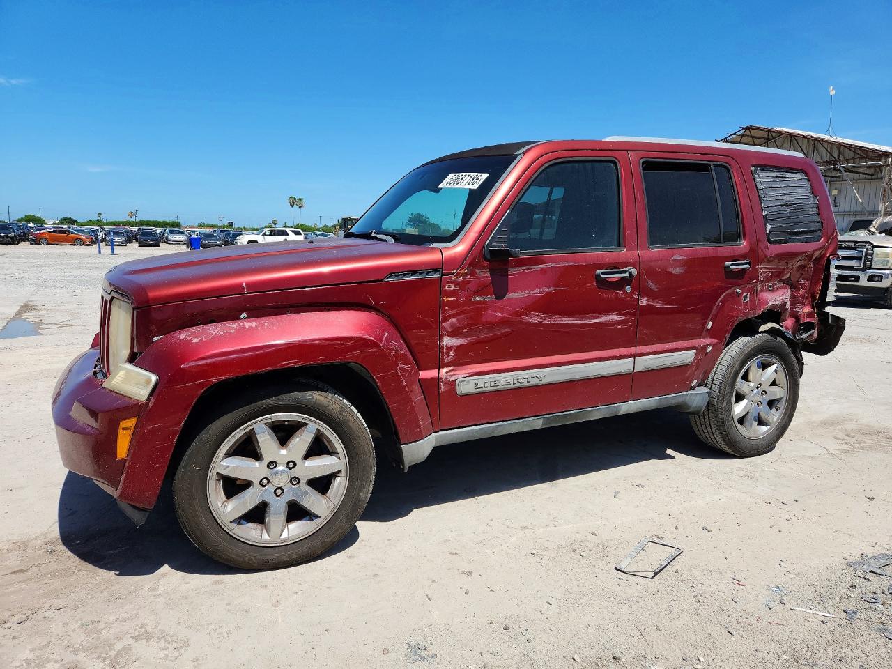 2012 Jeep Liberty Sport Темно-бордовый vin: 1C4PJLAK7CW110879