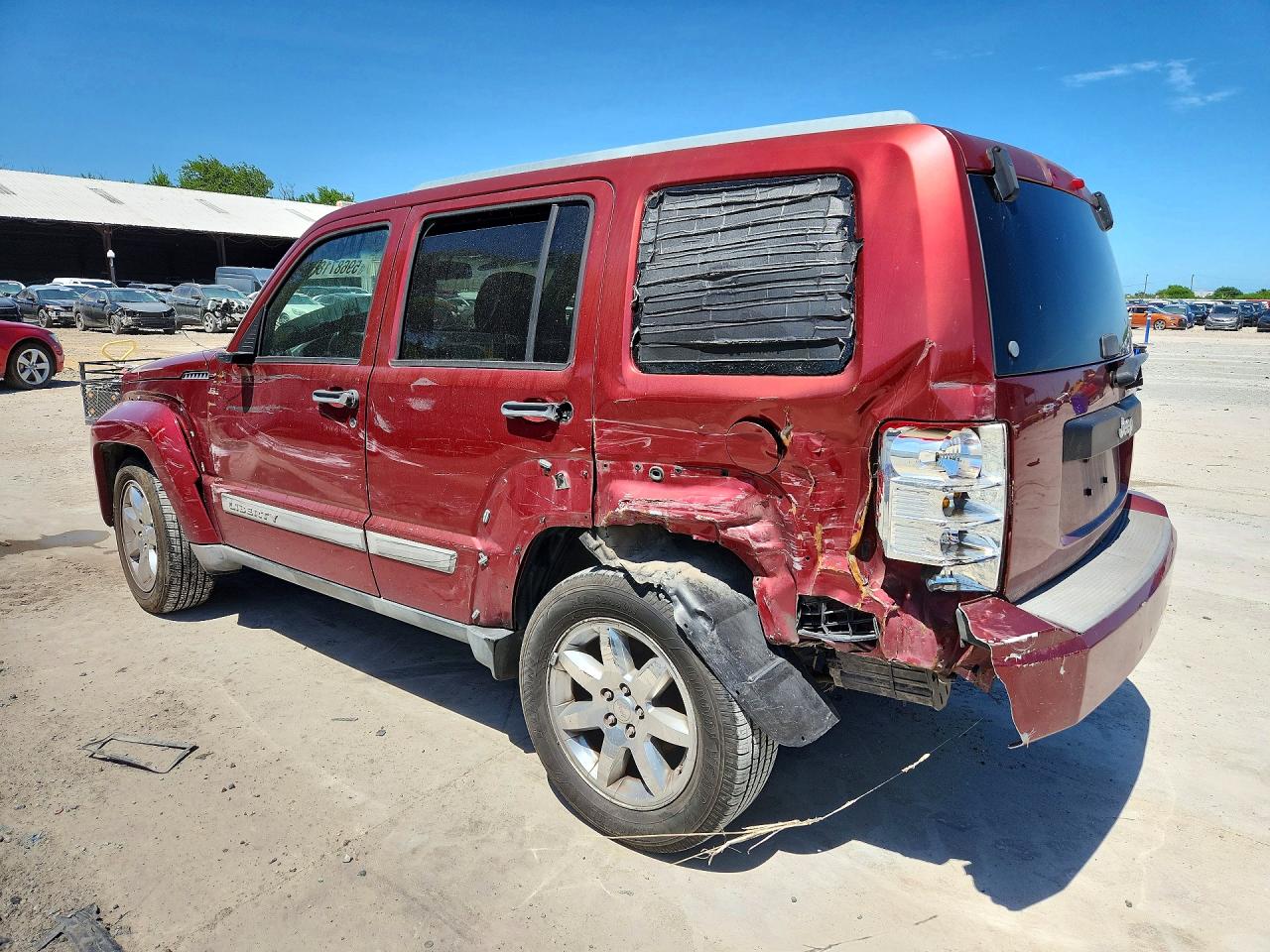 2012 Jeep Liberty Sport Maroon vin: 1C4PJLAK7CW110879
