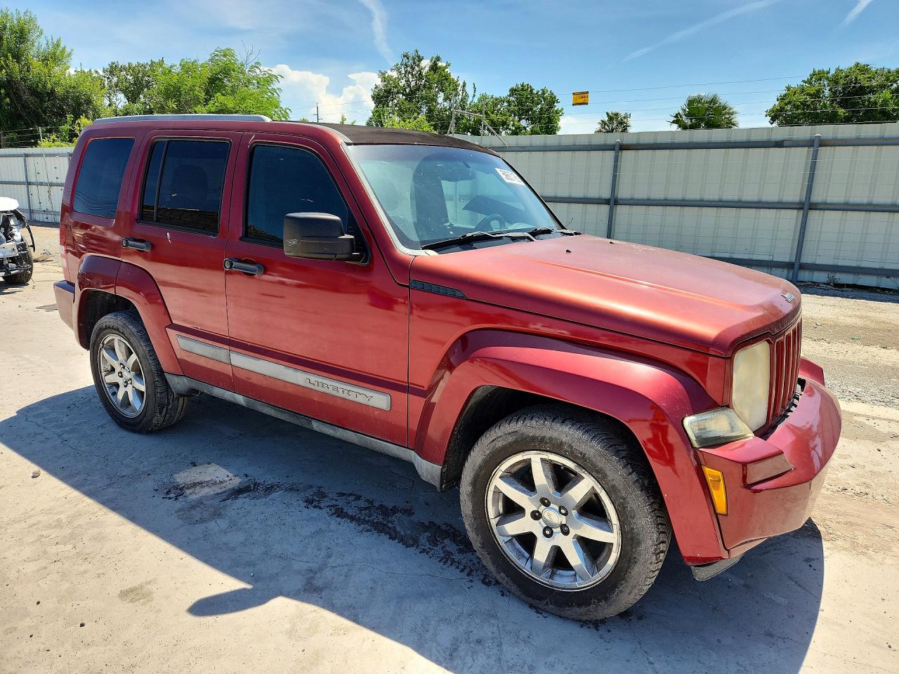 2012 Jeep Liberty Sport Maroon vin: 1C4PJLAK7CW110879