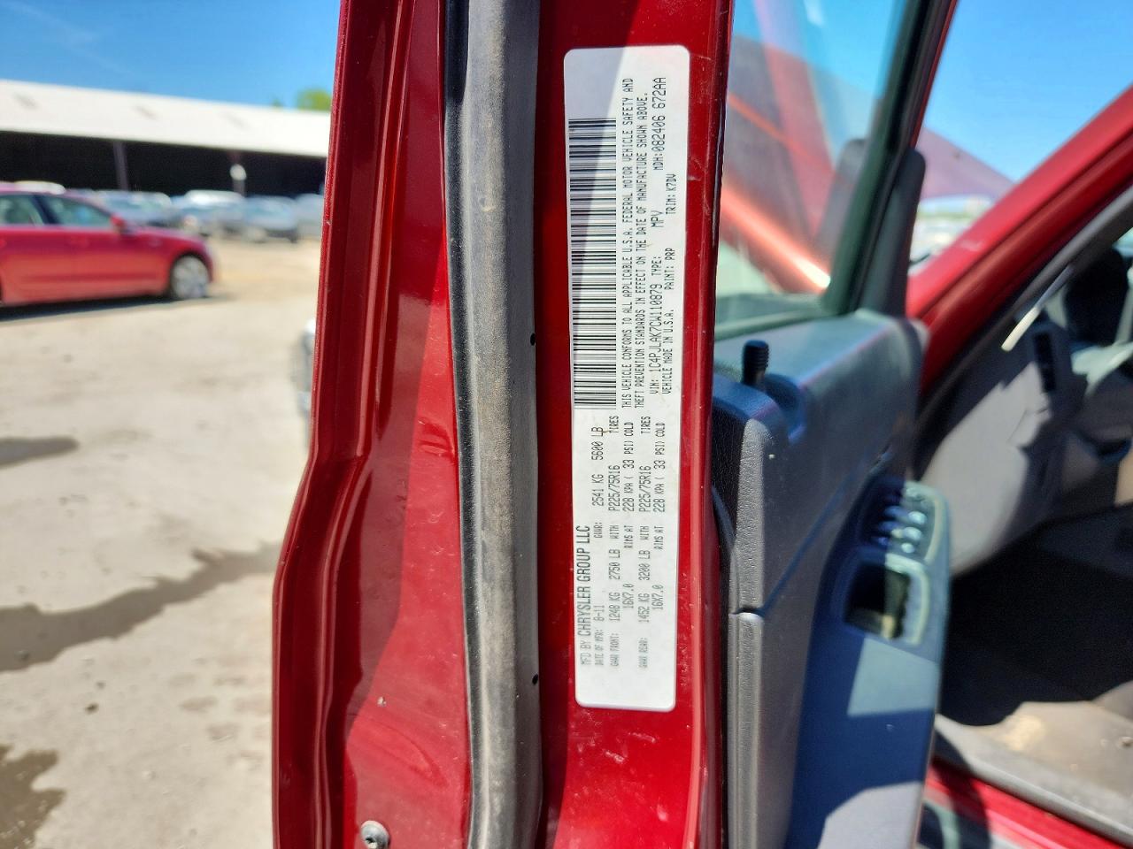 2012 Jeep Liberty Sport Maroon vin: 1C4PJLAK7CW110879