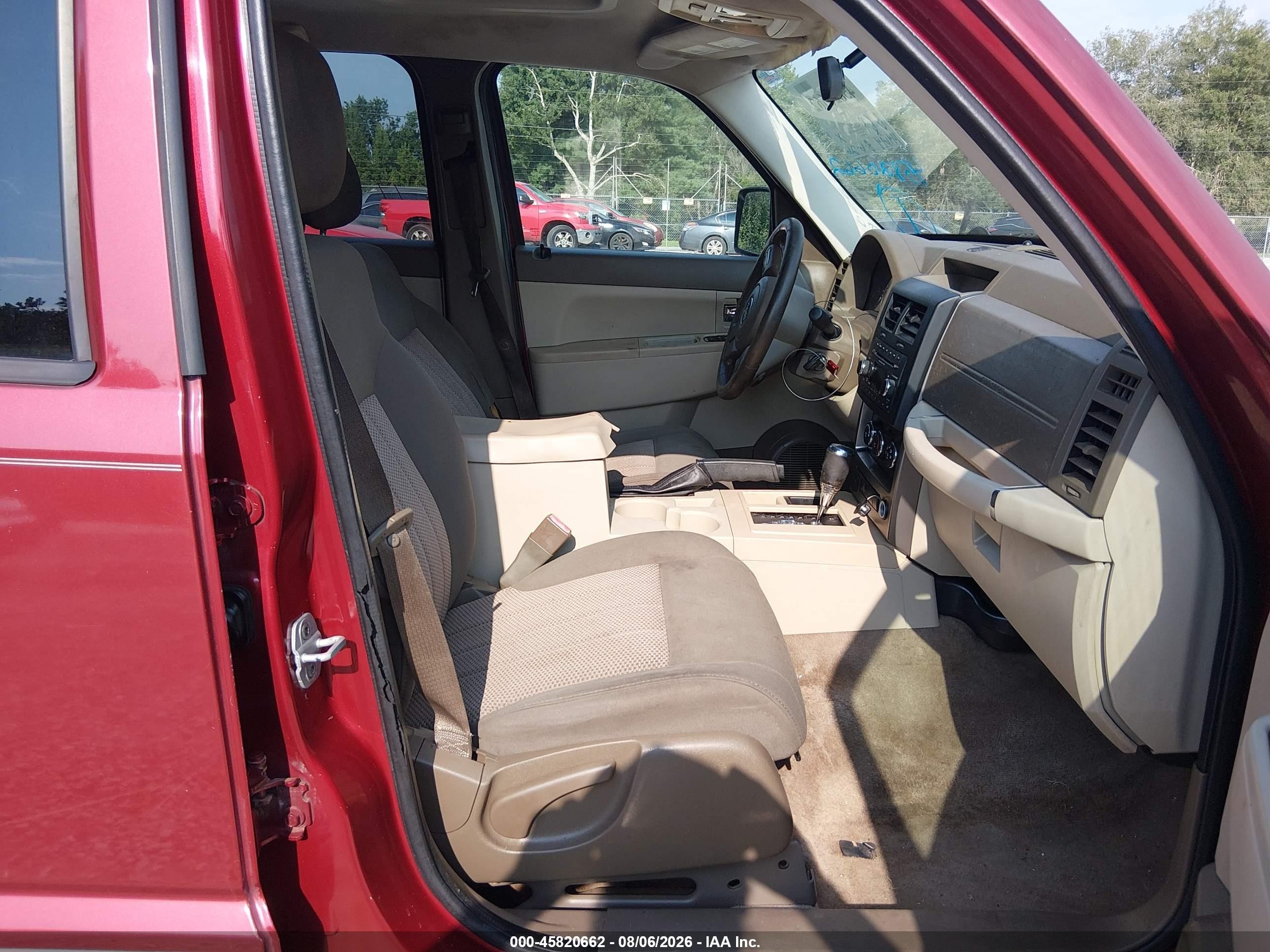 2012 Jeep Liberty Sport Burgundy vin: 1C4PJLAK7CW126998