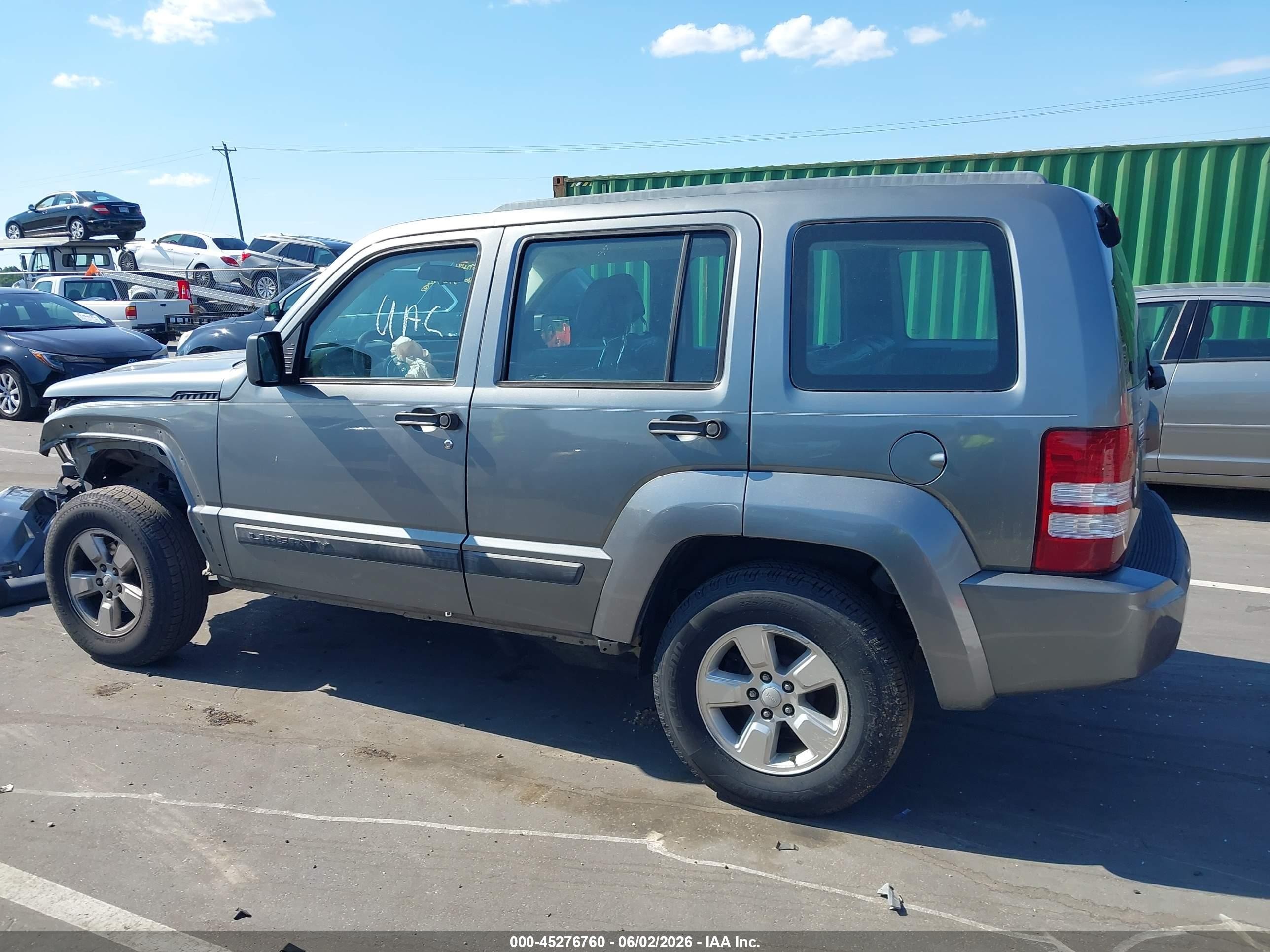 2012 Jeep Liberty Sport Gray vin: 1C4PJLAK7CW158883