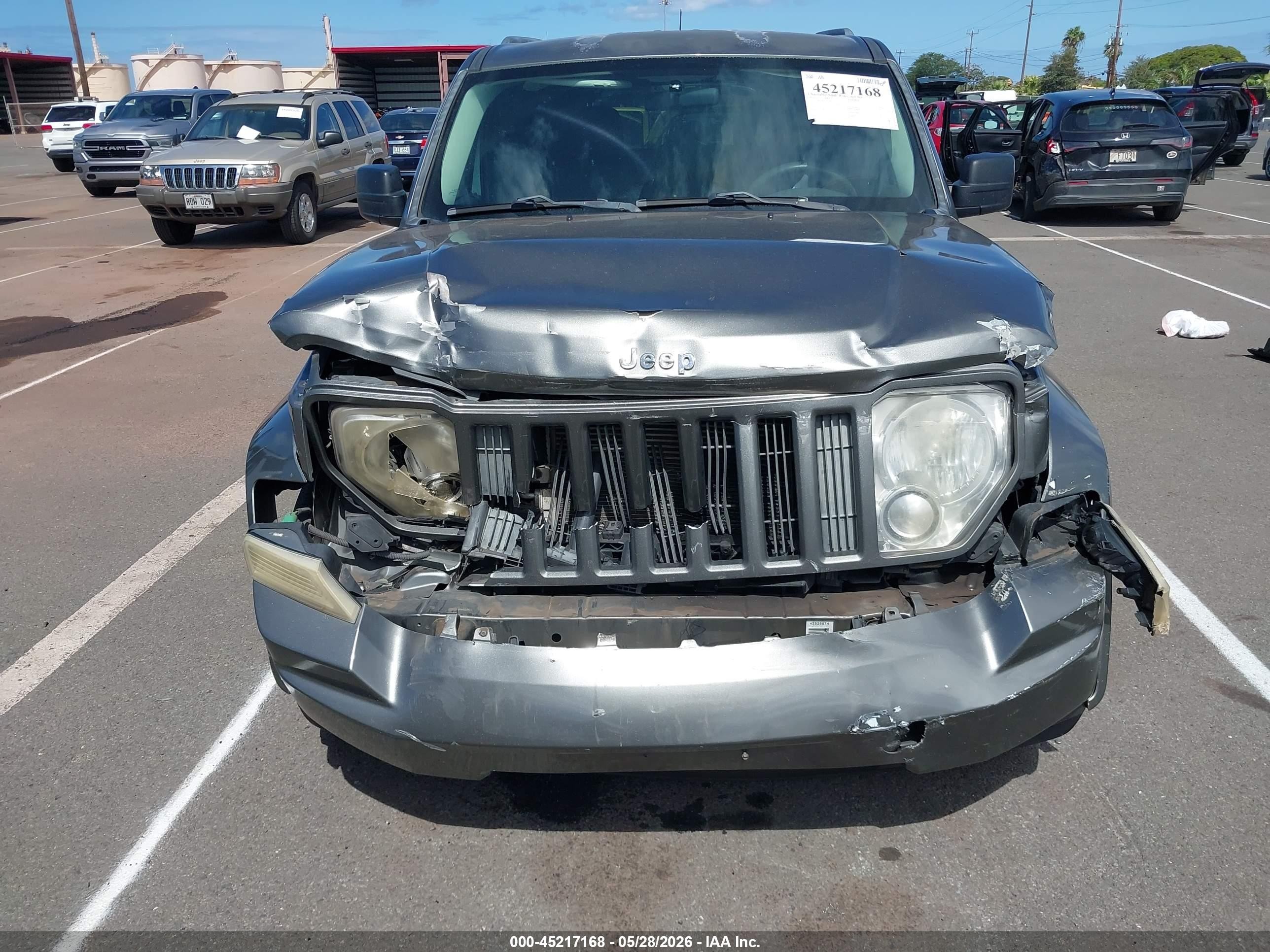 2012 Jeep Liberty Sport Gray vin: 1C4PJLAK7CW188322