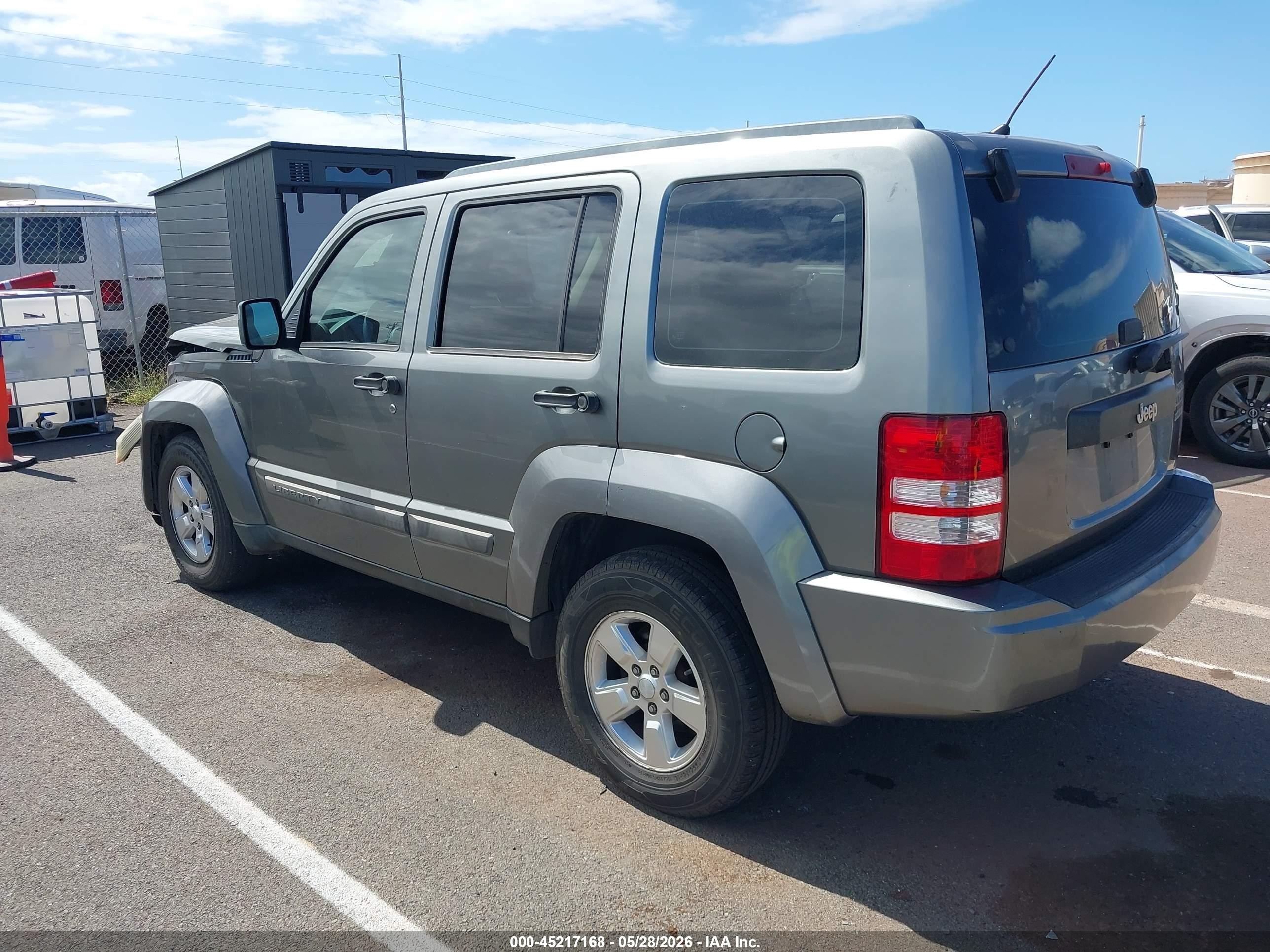 2012 Jeep Liberty Sport Gray vin: 1C4PJLAK7CW188322