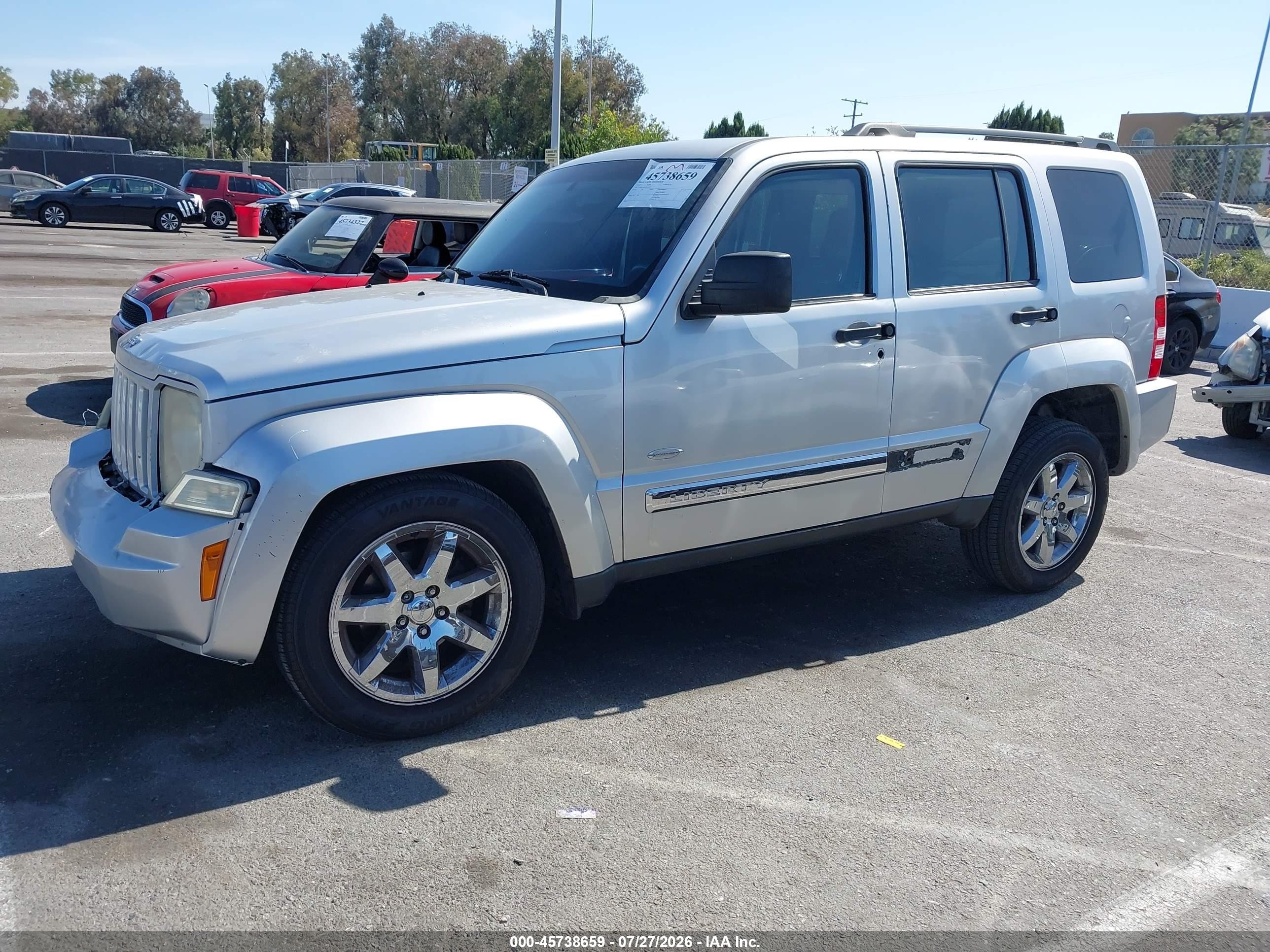 2012 Jeep Liberty Sport Silver vin: 1C4PJLAK7CW189034