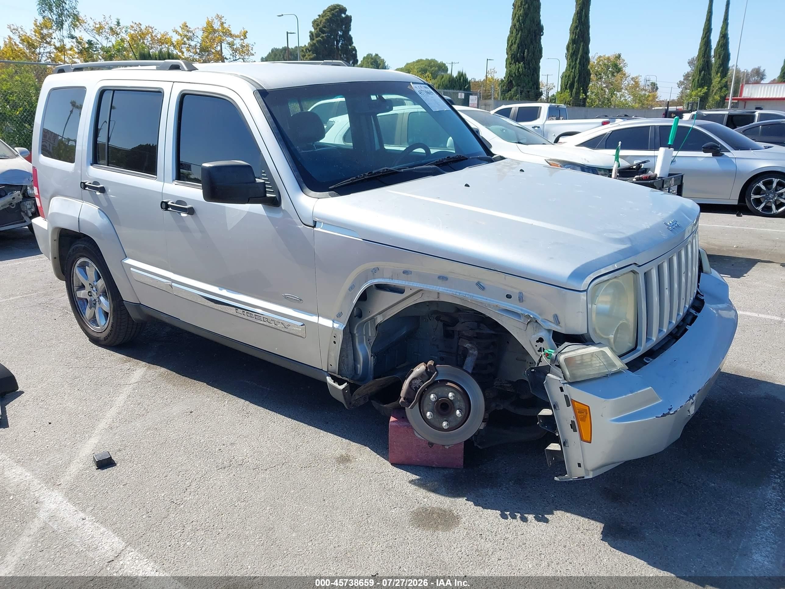 2012 Jeep Liberty Sport Silver vin: 1C4PJLAK7CW189034
