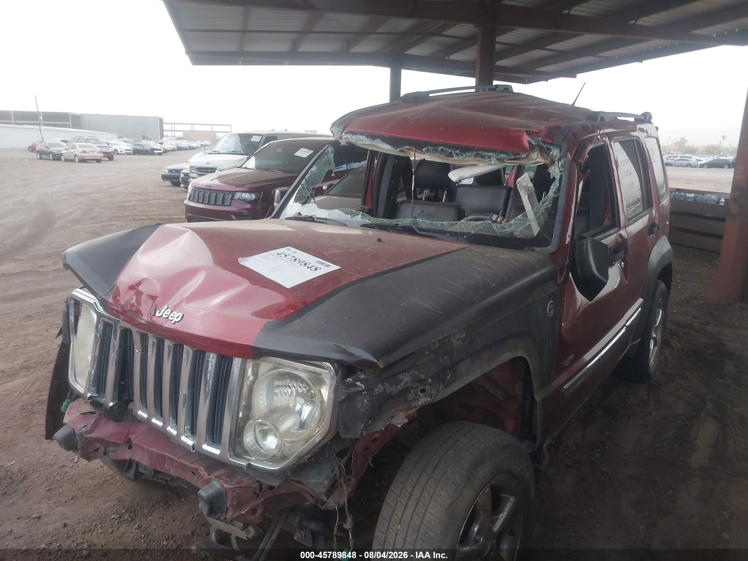 2012 Jeep Liberty Sport Бордовый vin: 1C4PJLAK7CW201389