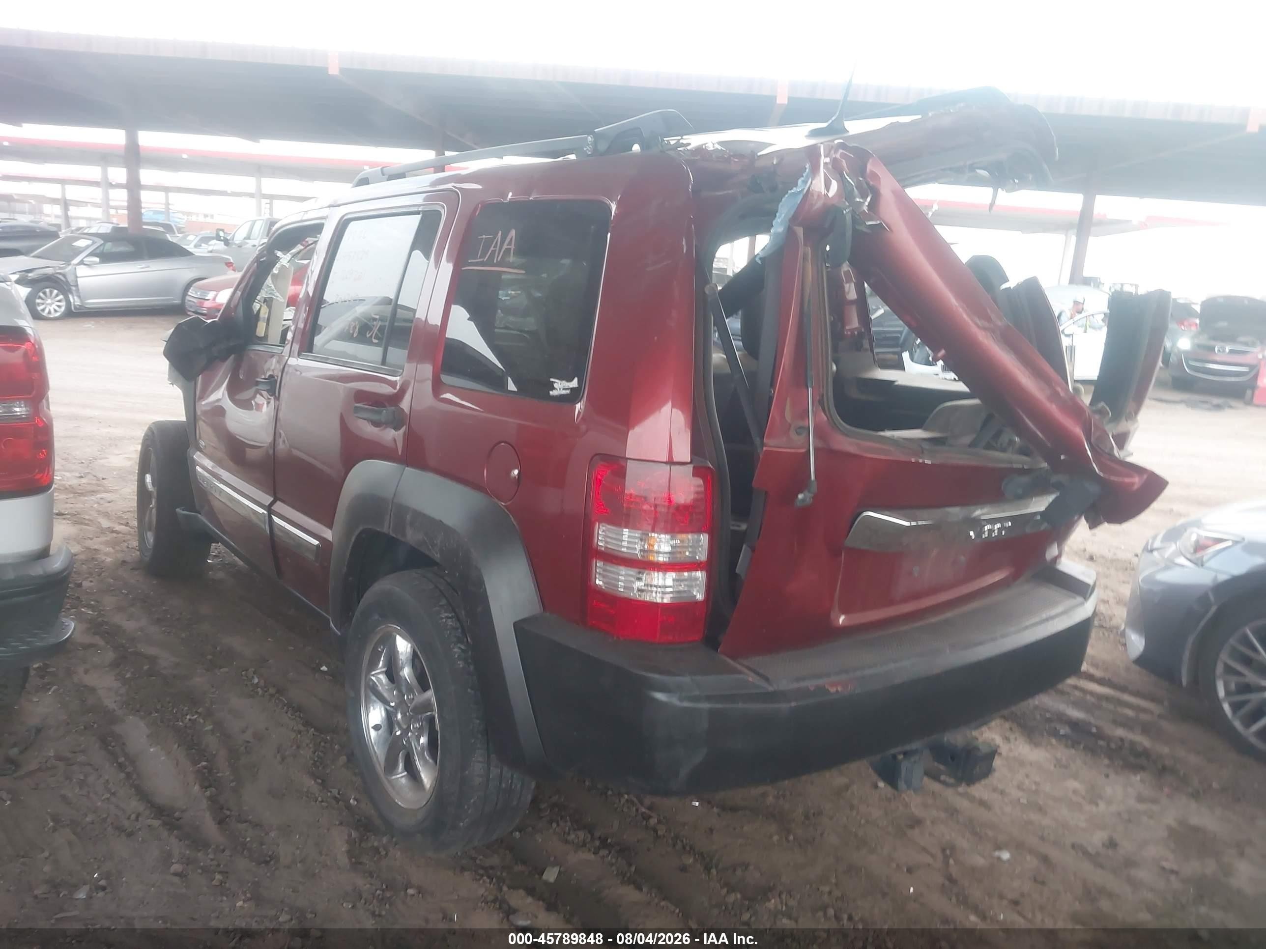 2012 Jeep Liberty Sport Бордовый vin: 1C4PJLAK7CW201389