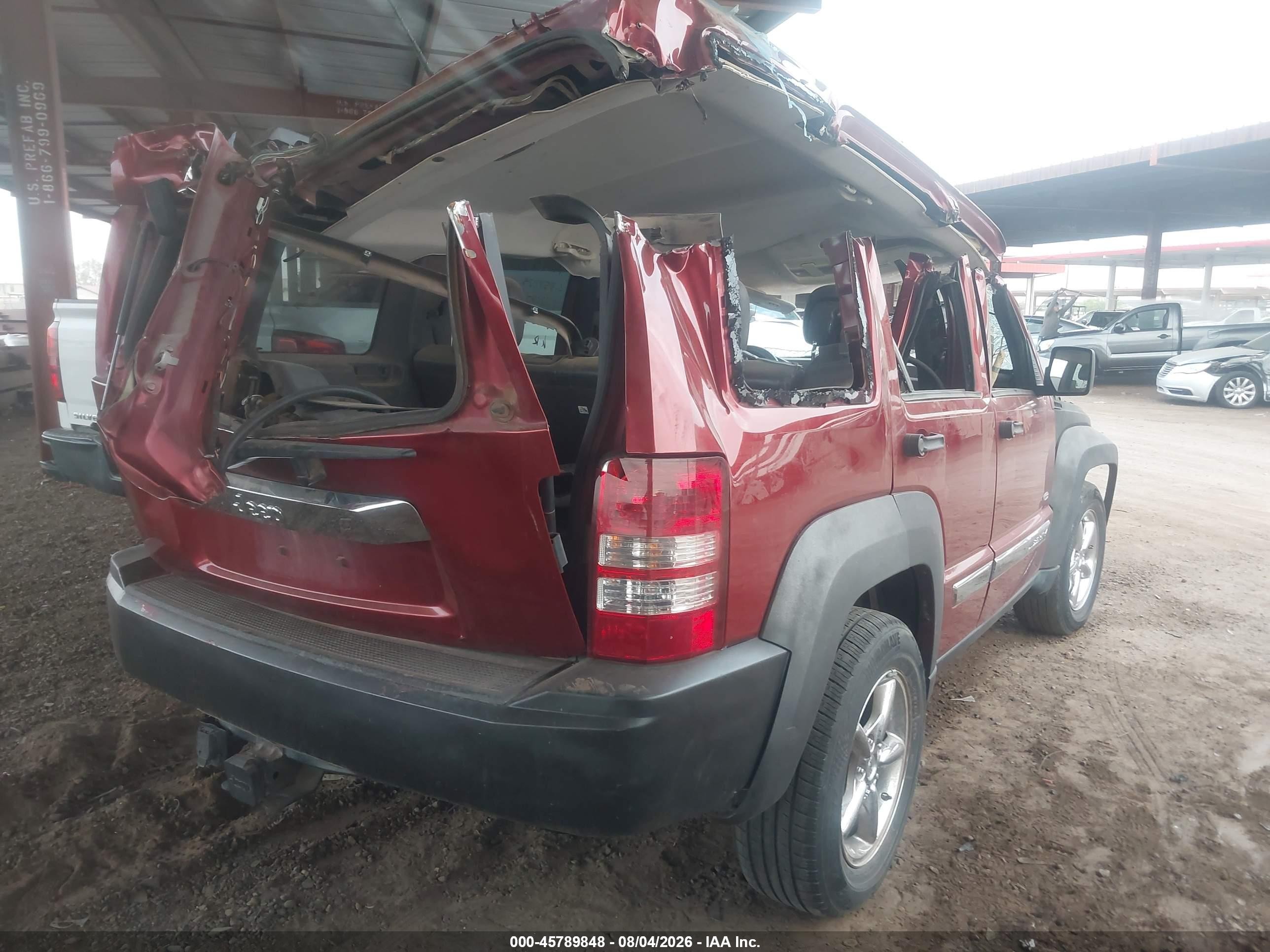 2012 Jeep Liberty Sport Бордовый vin: 1C4PJLAK7CW201389