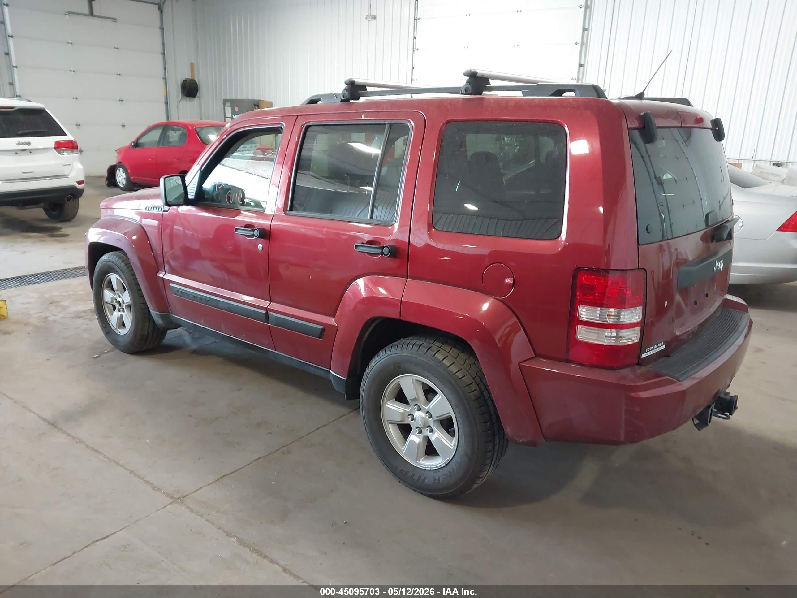 2012 Jeep Liberty Sport Красный vin: 1C4PJLAK8CW104041