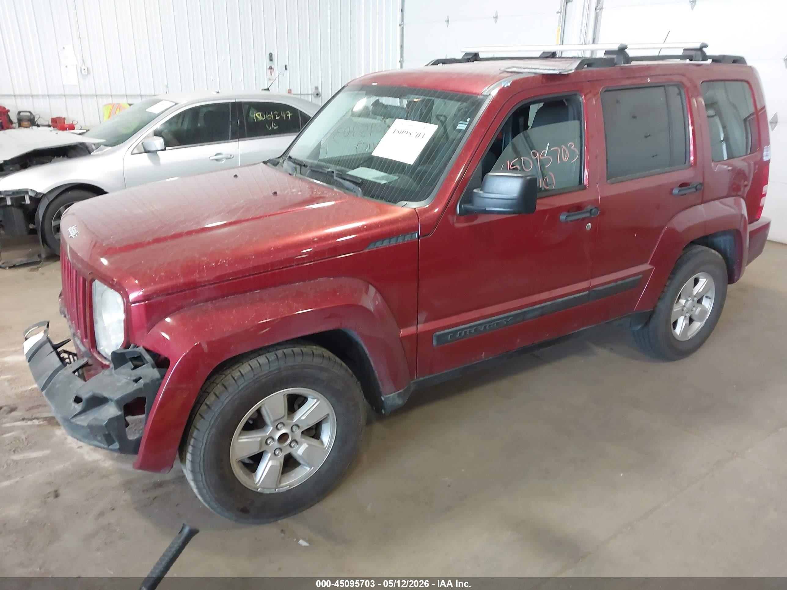 2012 Jeep Liberty Sport Красный vin: 1C4PJLAK8CW104041