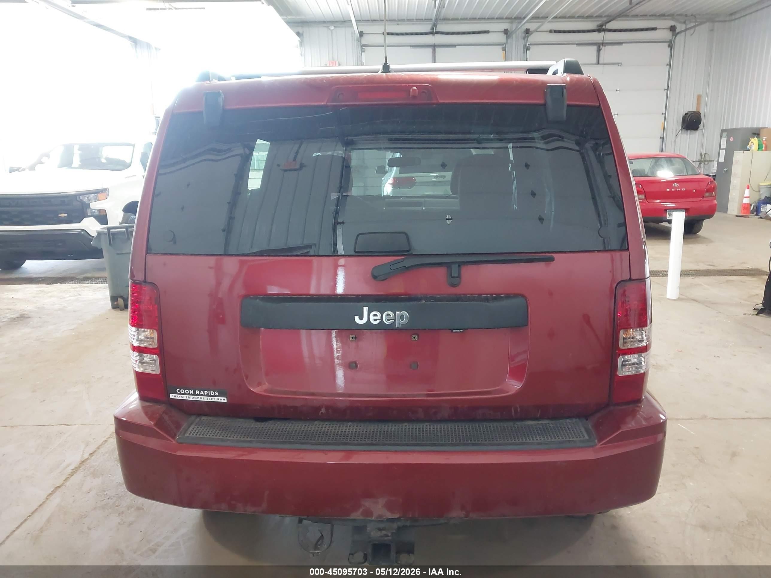 2012 Jeep Liberty Sport Красный vin: 1C4PJLAK8CW104041