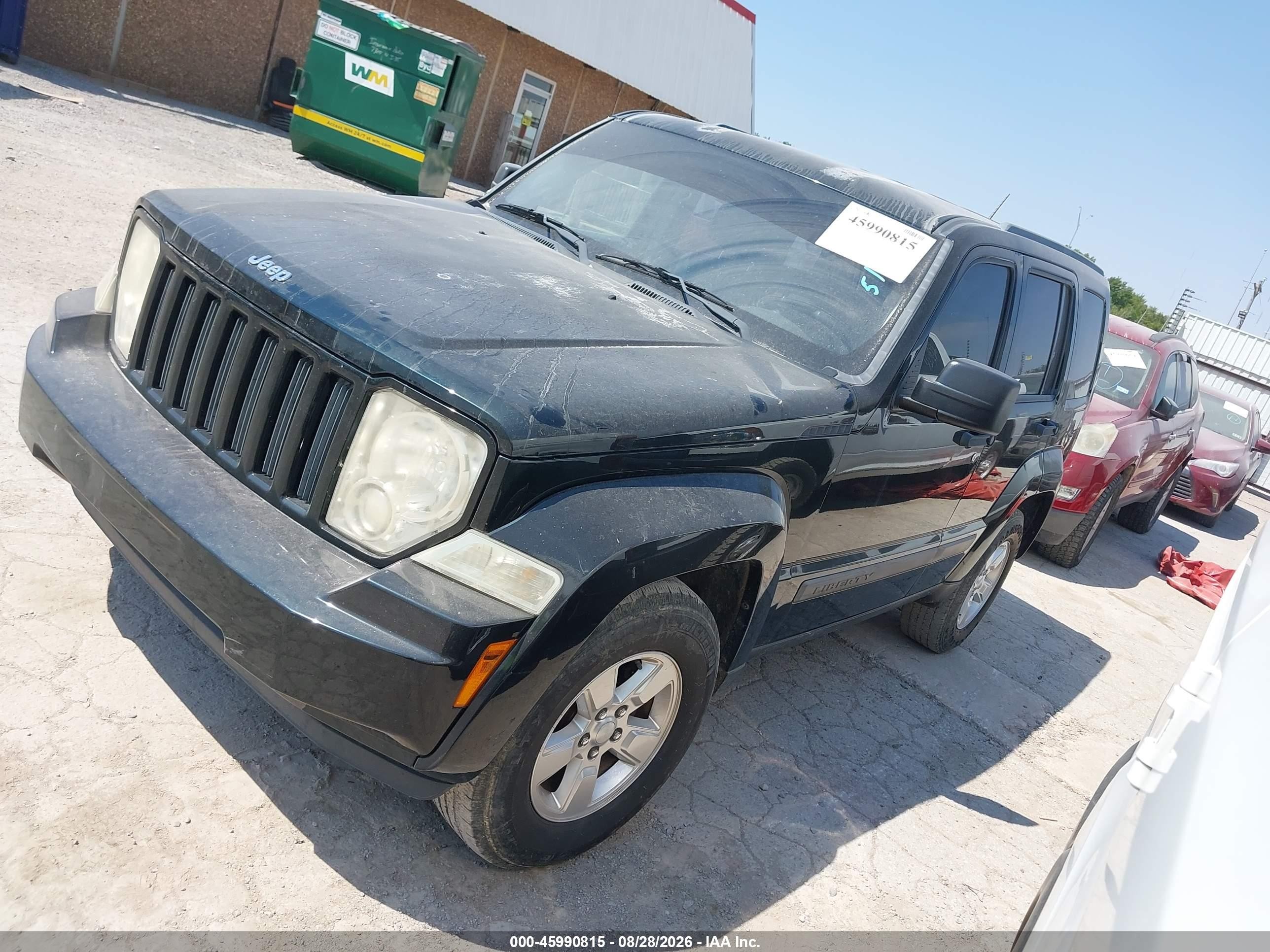2012 Jeep Liberty Sport Black vin: 1C4PJLAK8CW188958