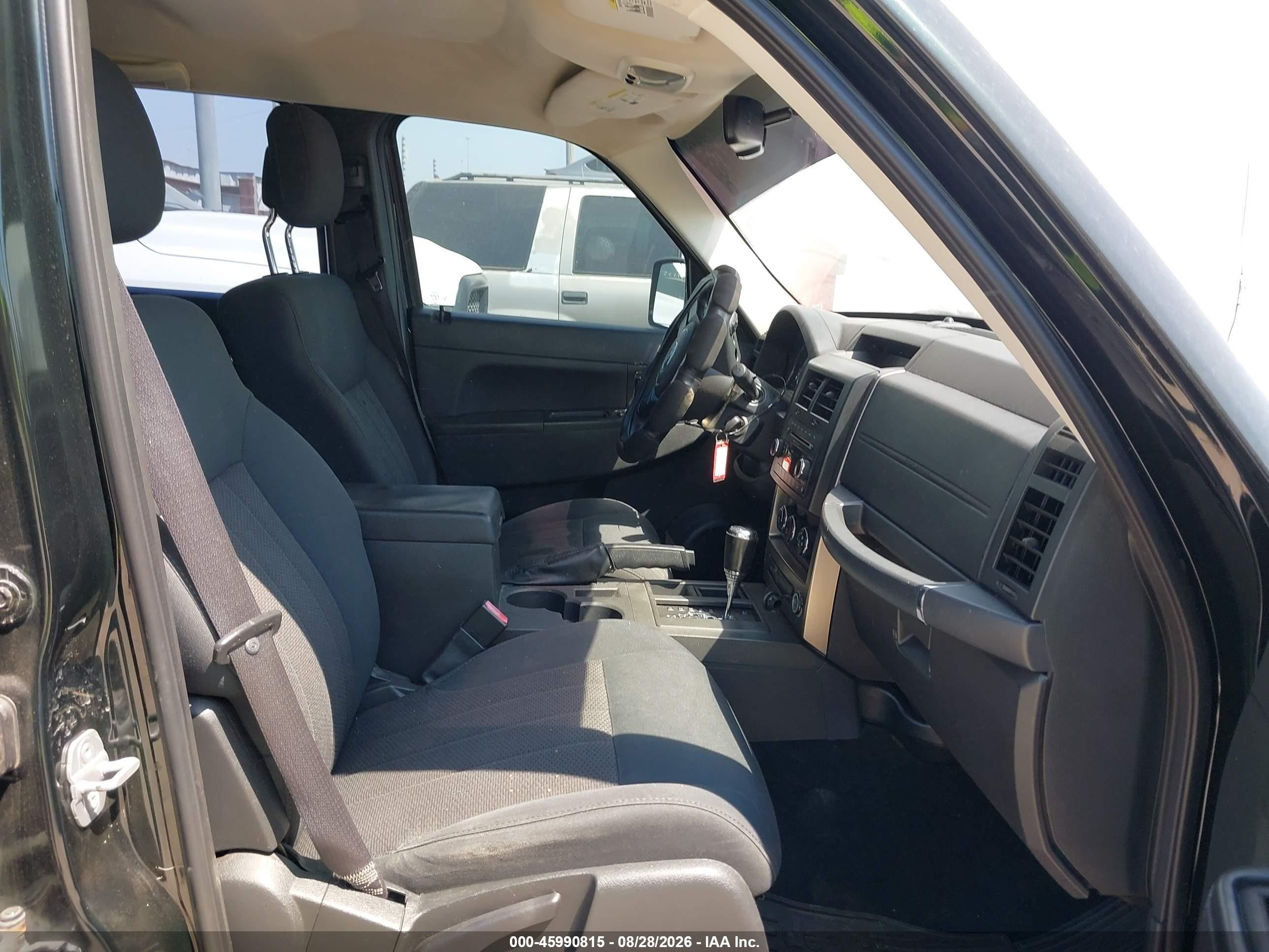 2012 Jeep Liberty Sport Black vin: 1C4PJLAK8CW188958
